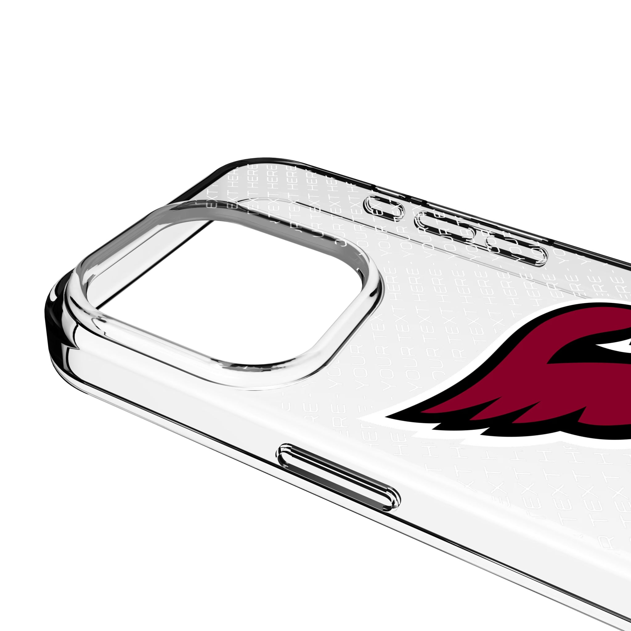 Arizona Cardinals Personalized EndZone Plus iPhone Clear Phone Case for Apple iPhone - Detail