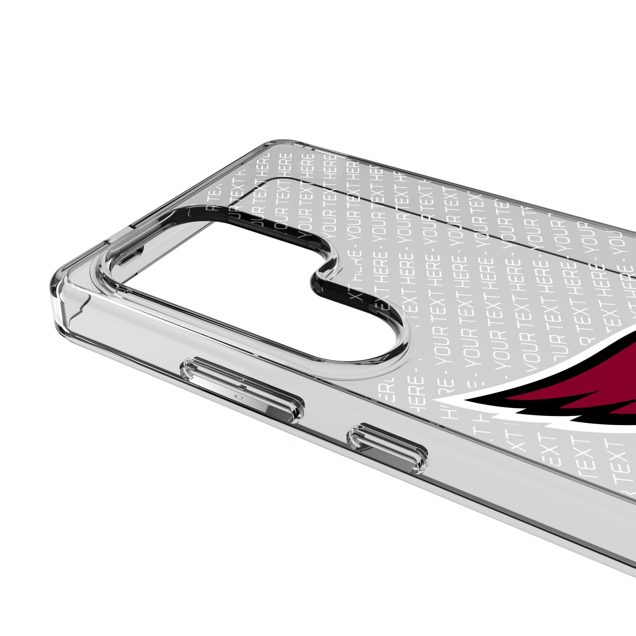 Arizona Cardinals Personalized EndZone Plus Galaxy Clear Phone Case for Samsung Galaxy - Detail