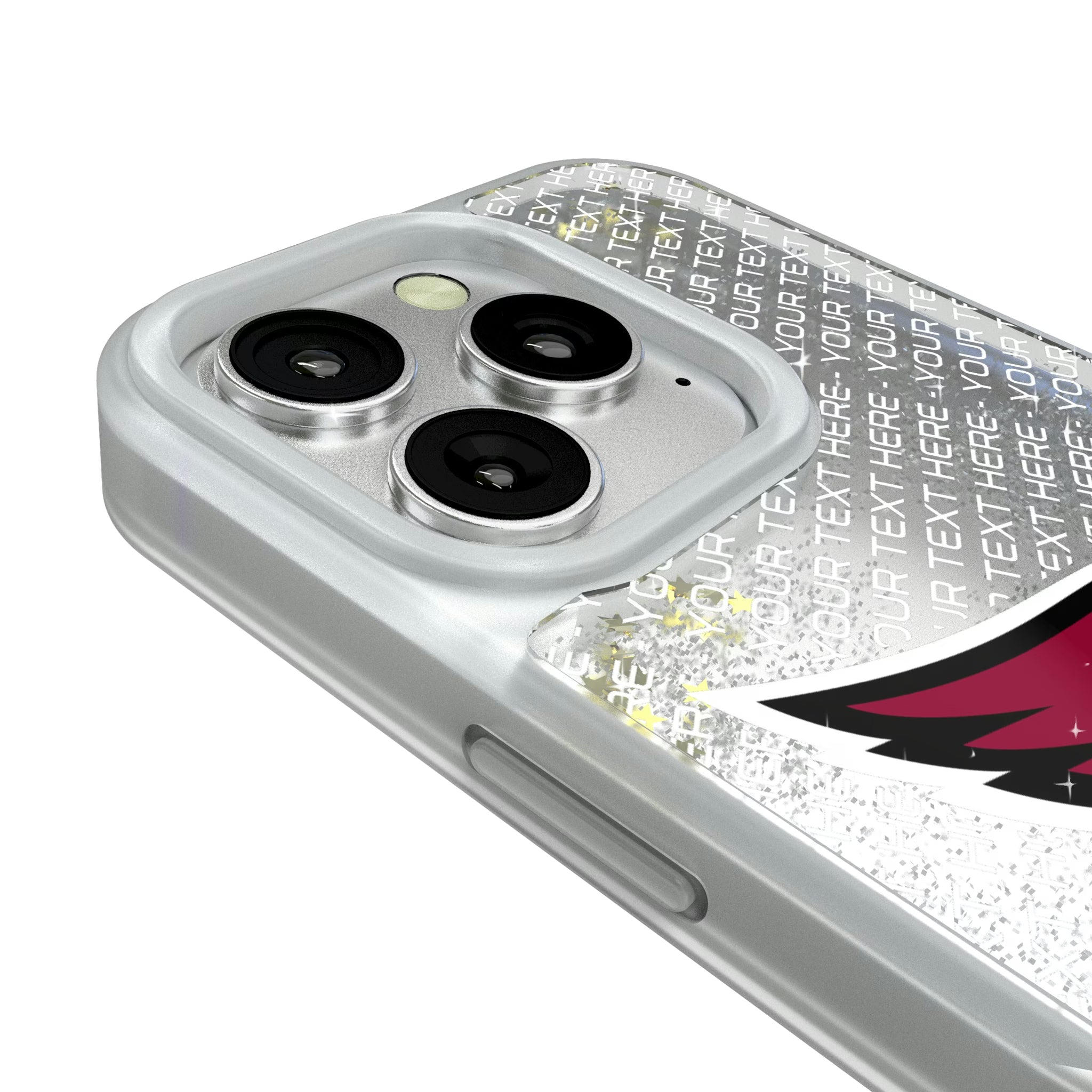 Arizona Cardinals Personalized EndZone Plus iPhone Glitter Phone Case for Apple iPhone - Detail#Device_iPhone 16 Pro