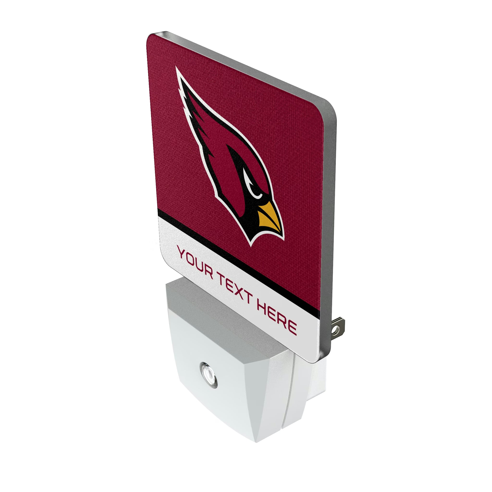 Arizona Cardinals Personalized Endzone Solid Night Light 2-Pack - Isometric View