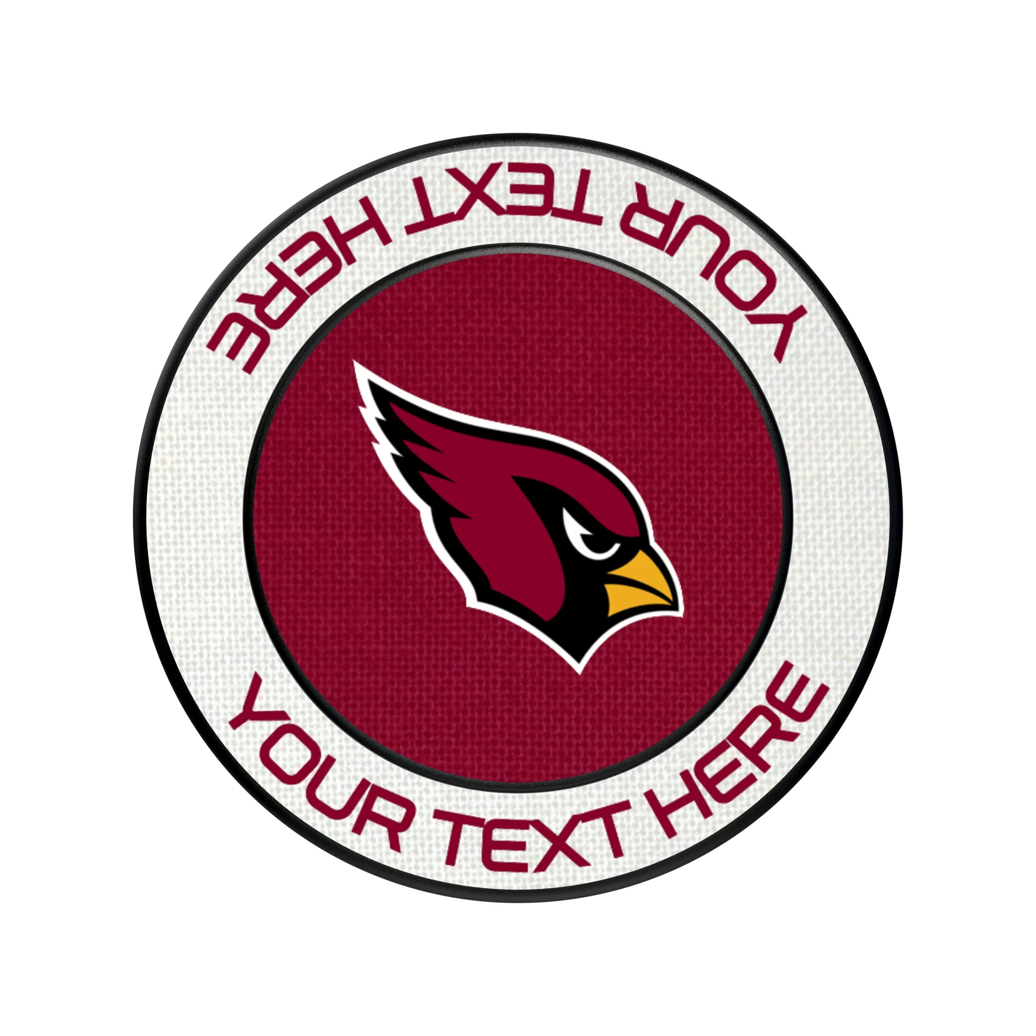 Arizona Cardinals Personalized Endzone Solid Popsockets Round Magnetic