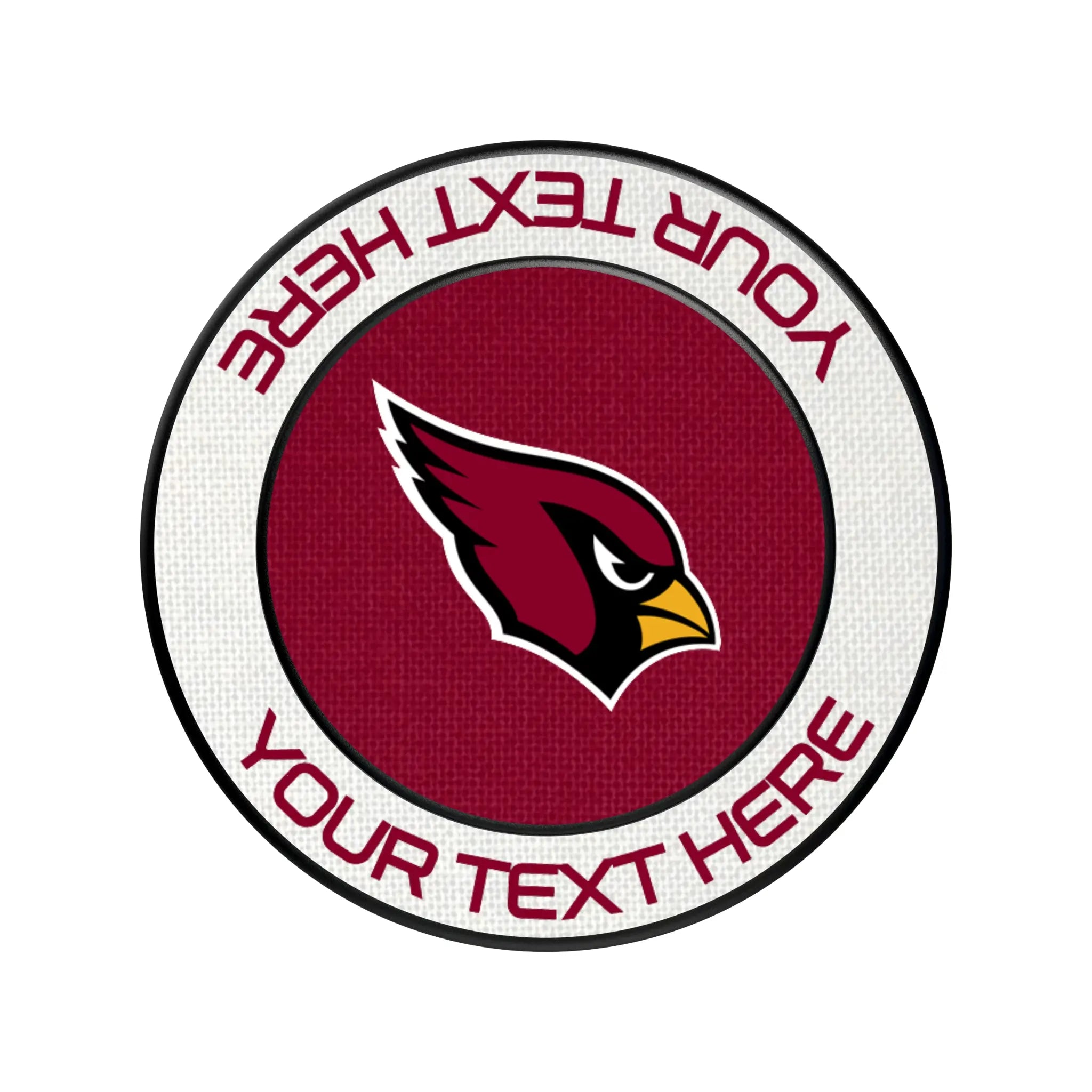 Arizona Cardinals Personalized Endzone Solid Popsockets Round Magnetic