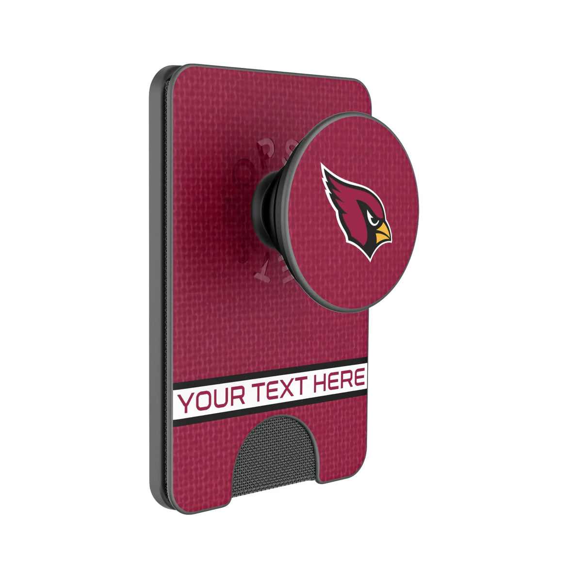 Arizona Cardinals Personalized Endzone Solid PopSockets Magnetic Phone Grip and Stand