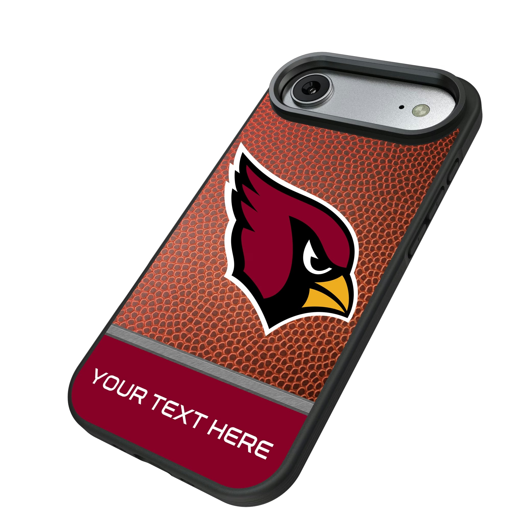 Arizona Cardinals Personalized Football iPhone Bump Phone Case for Apple iPhone - Isometric View#Device_iPhone Air