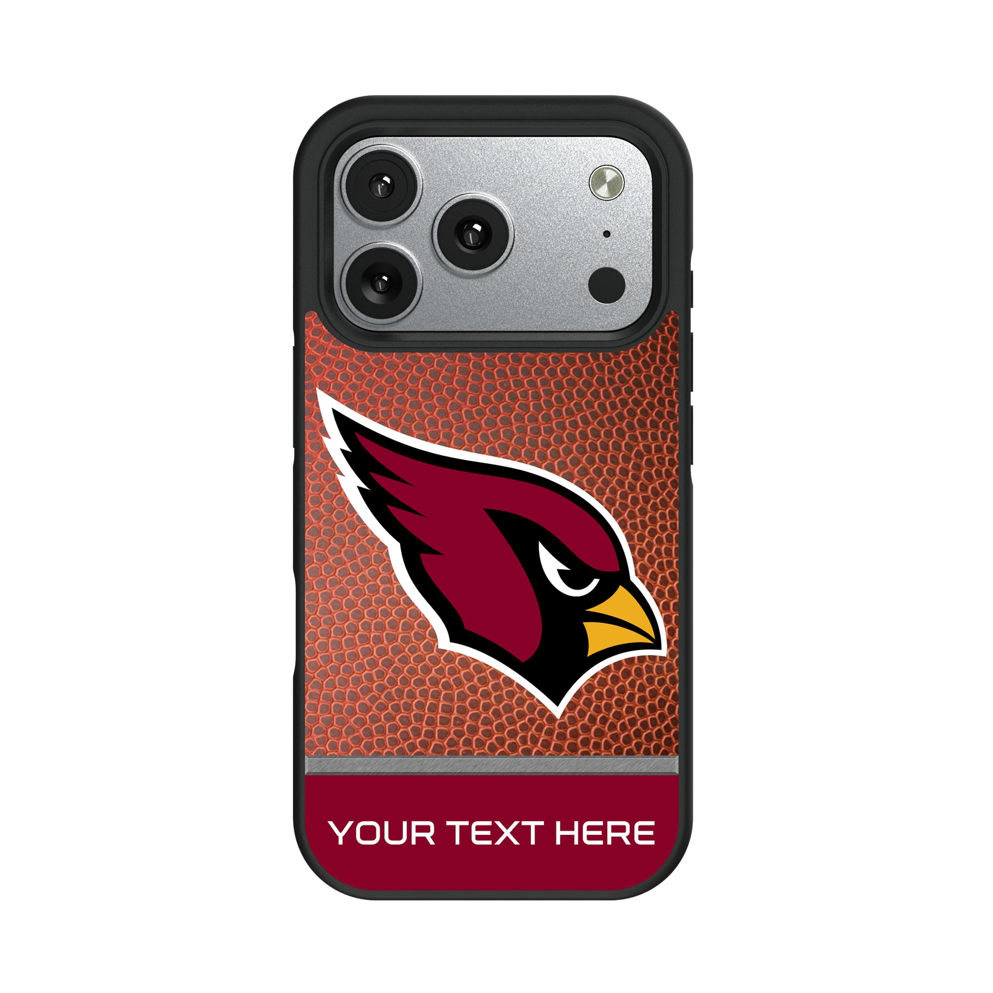Arizona Cardinals Personalized Football iPhone Bump Phone Case for Apple iPhone#Device_iPhone 17 Pro