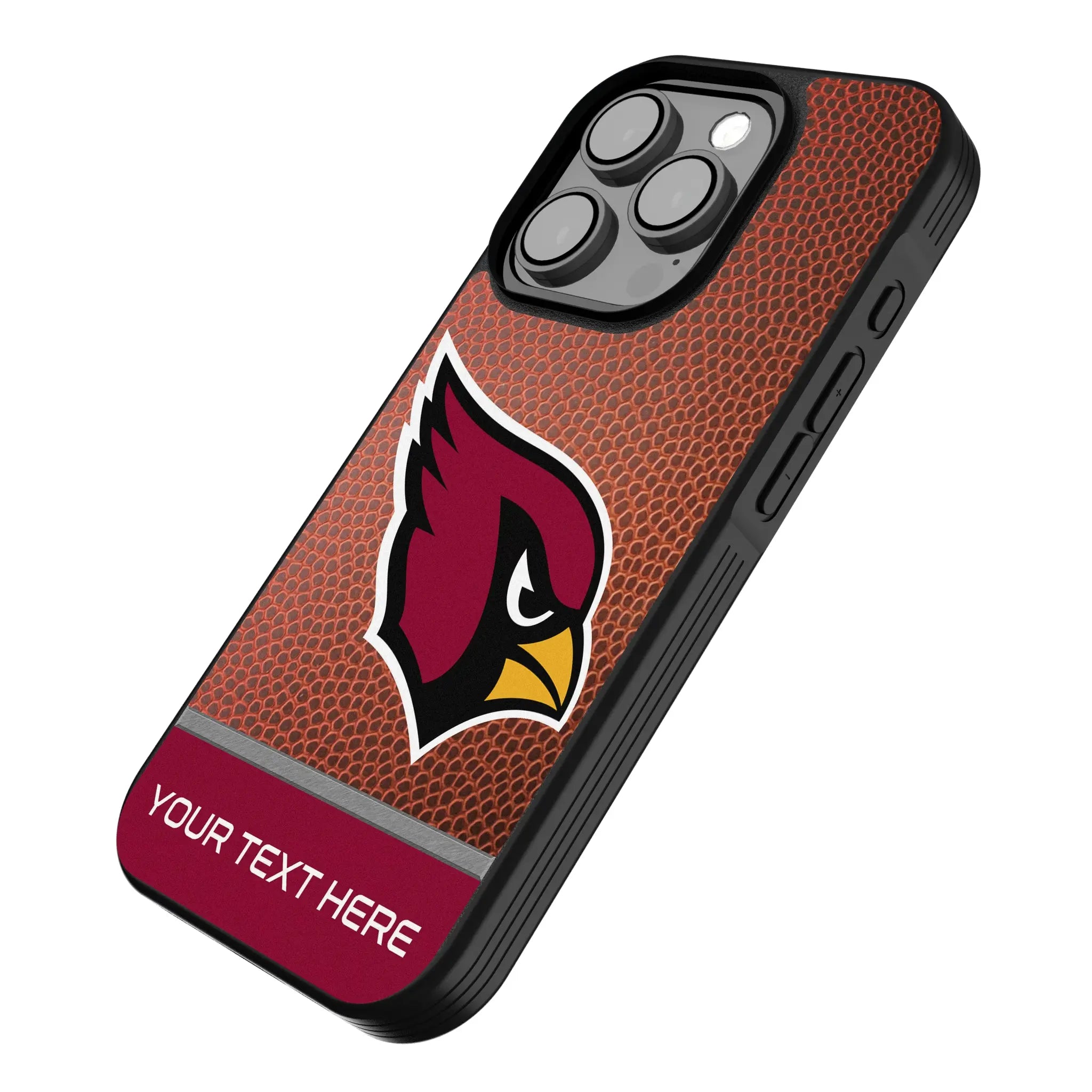 Arizona Cardinals Personalized Football iPhone Bump Phone Case for Apple iPhone - Isometric View