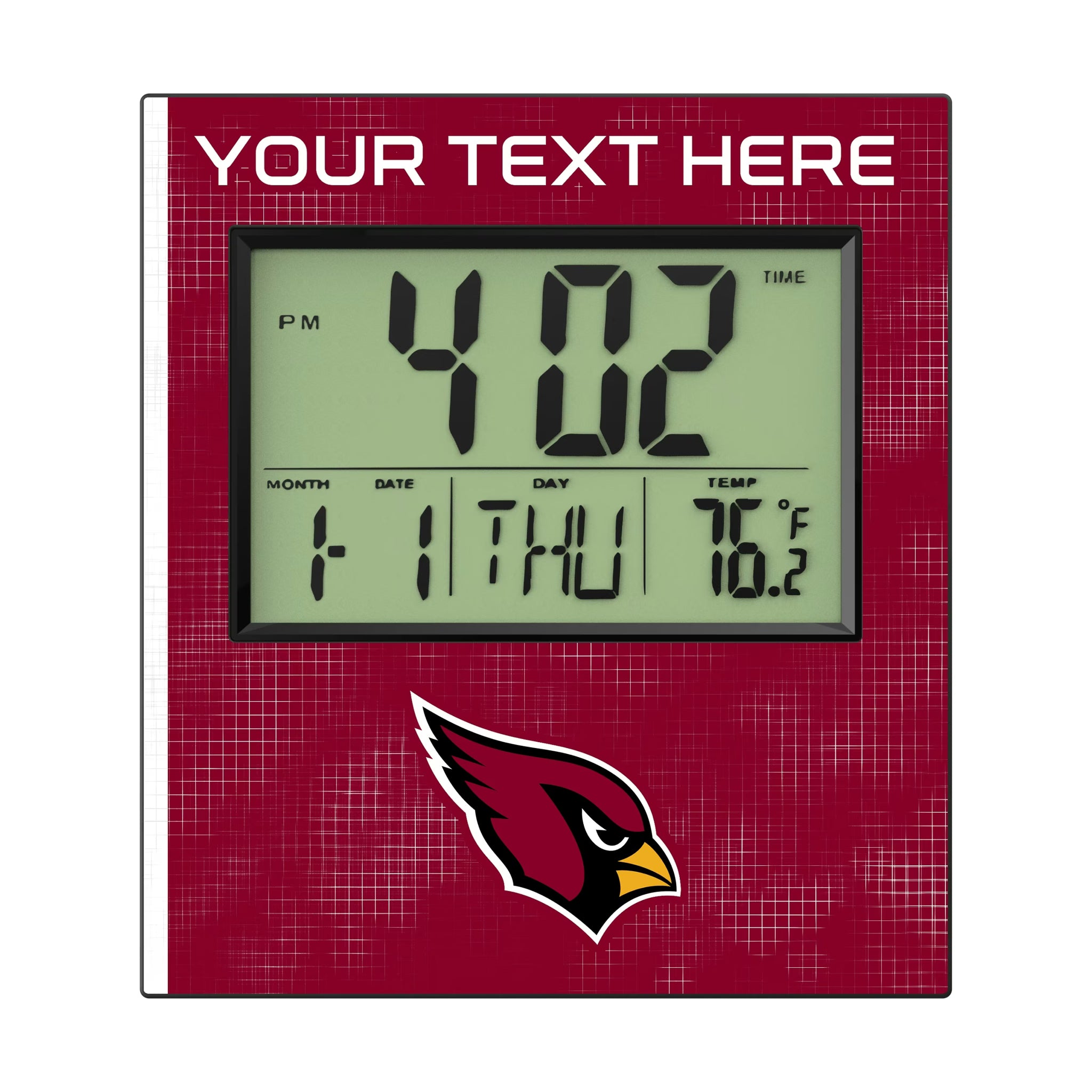 Arizona Cardinals Personalized Hatch Wall Clock