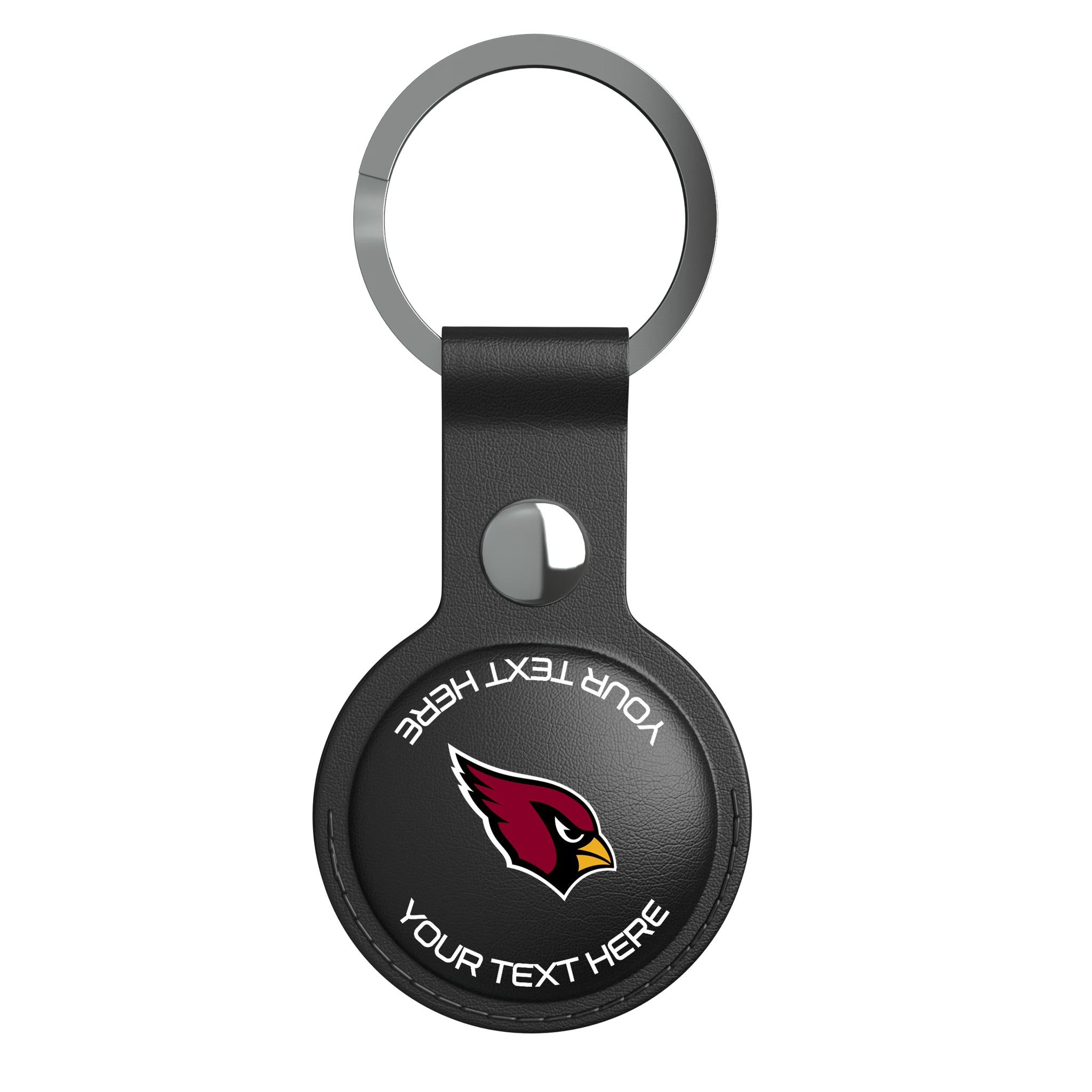 Arizona Cardinals Personalized Insignia AirTag Black Airtag Holder