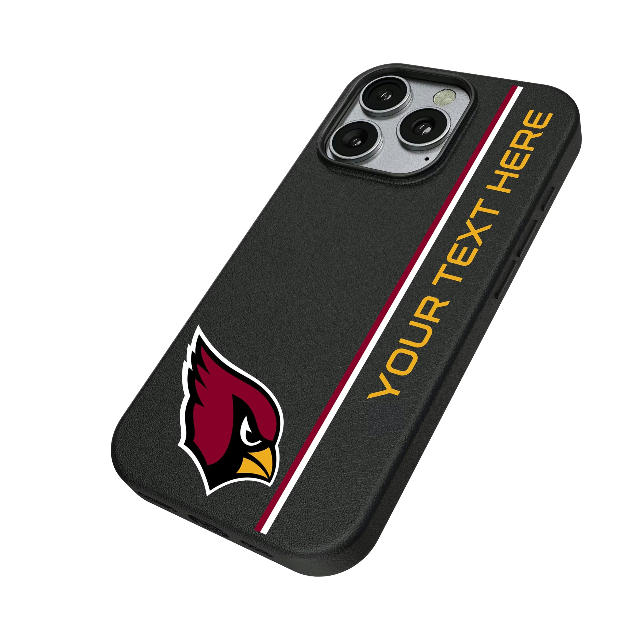 Arizona Cardinals Personalized Sidebard iPhone MagSafe Compatible Phone Case for Apple iPhone - Isometric View