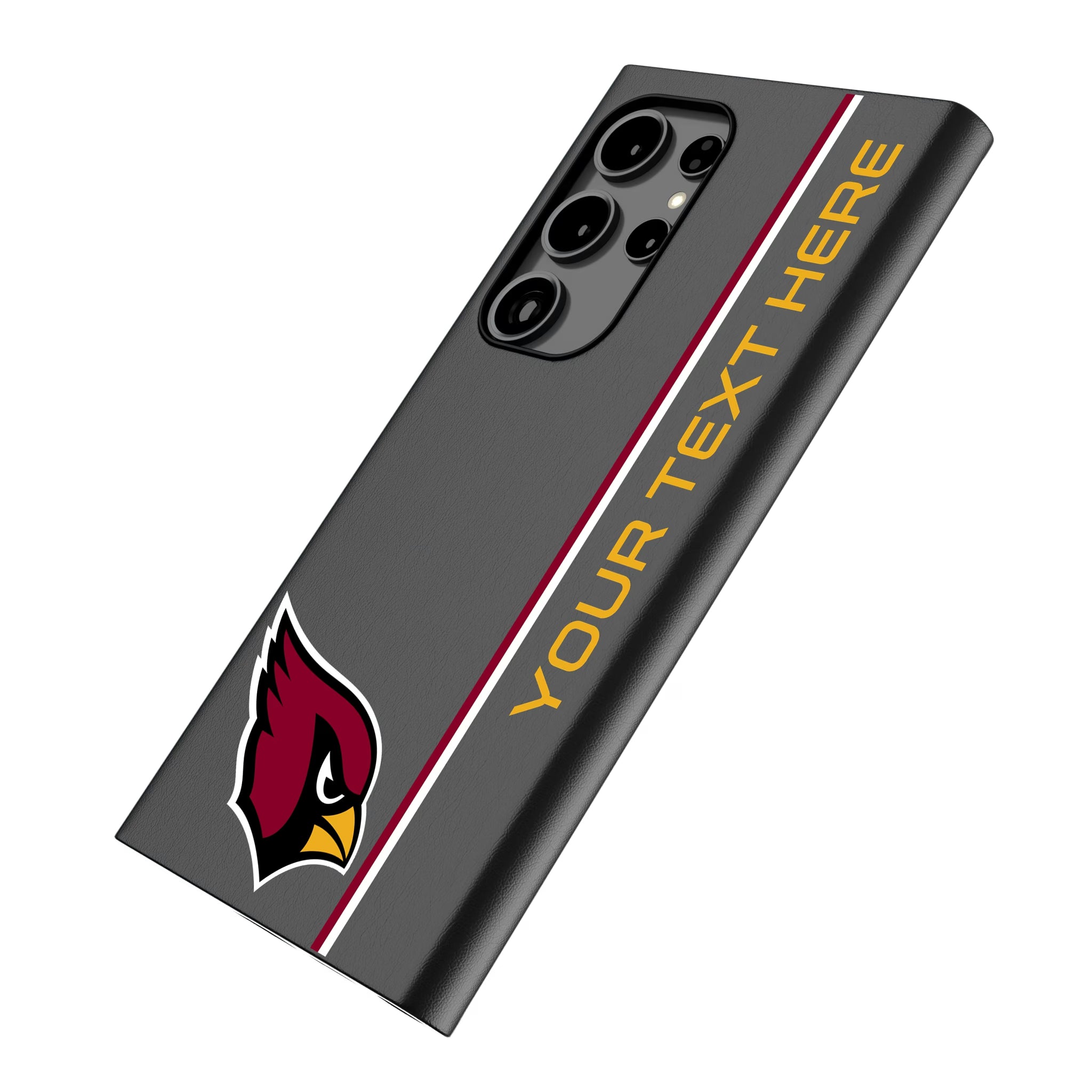 Arizona Cardinals Personalized Sidebard Galaxy MagSafe Compatible Phone Case for Samsung Galaxy - Isometric View