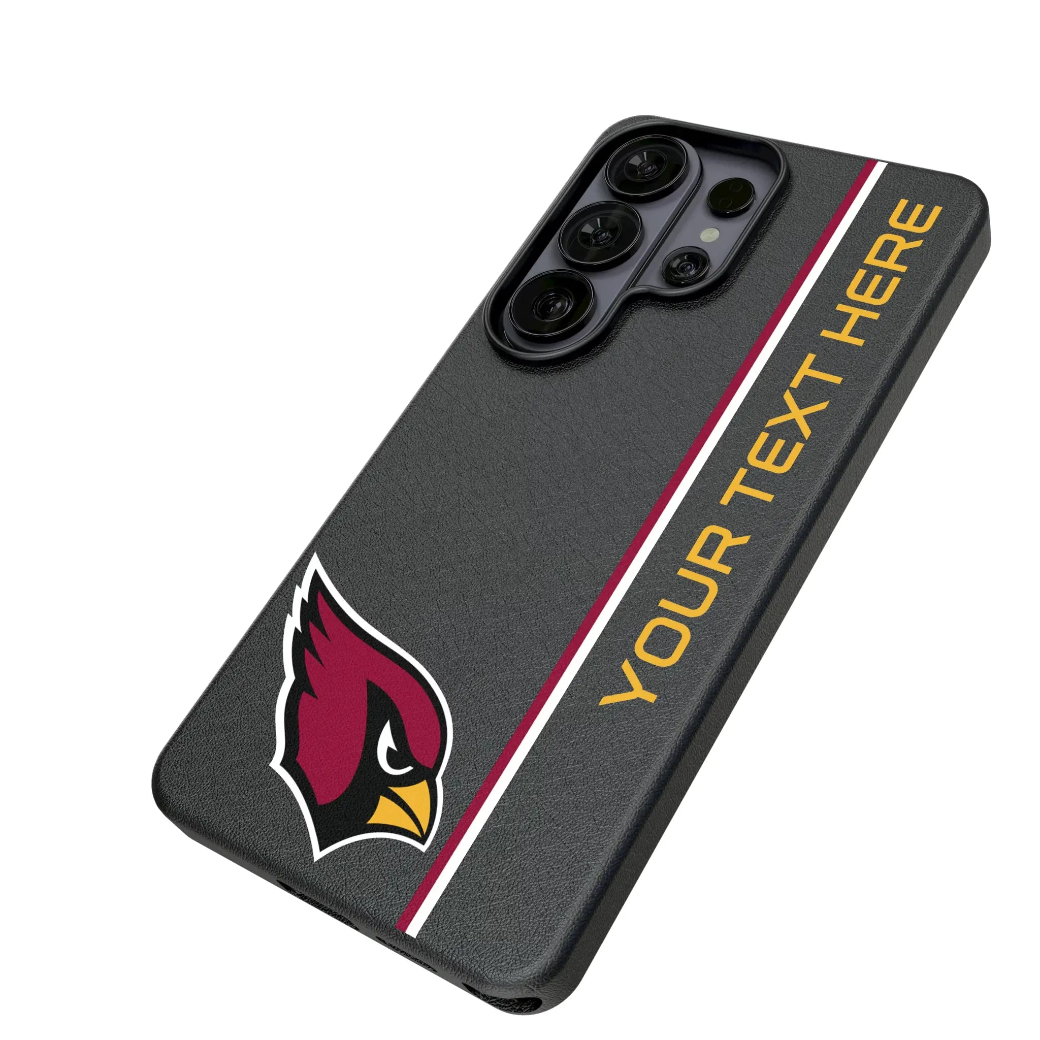 Arizona Cardinals Personalized Sidebard Galaxy MagSafe Compatible Phone Case for Samsung Galaxy - Isometric View#Device_Galaxy S26 Ultra