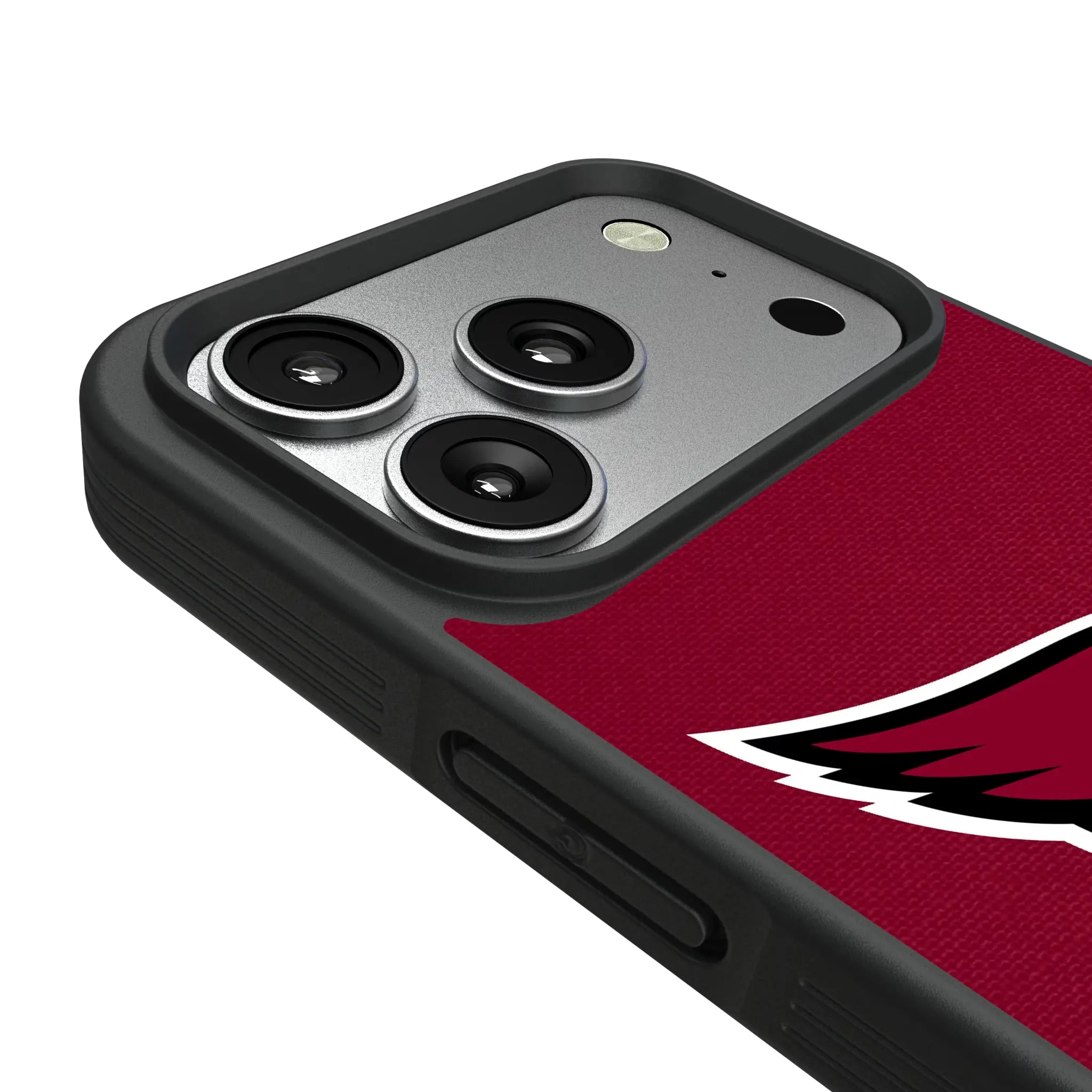 Arizona Cardinals Personalized Stripe iPhone Bump Phone Case for Apple iPhone - Detail#Device_iPhone 17 Pro