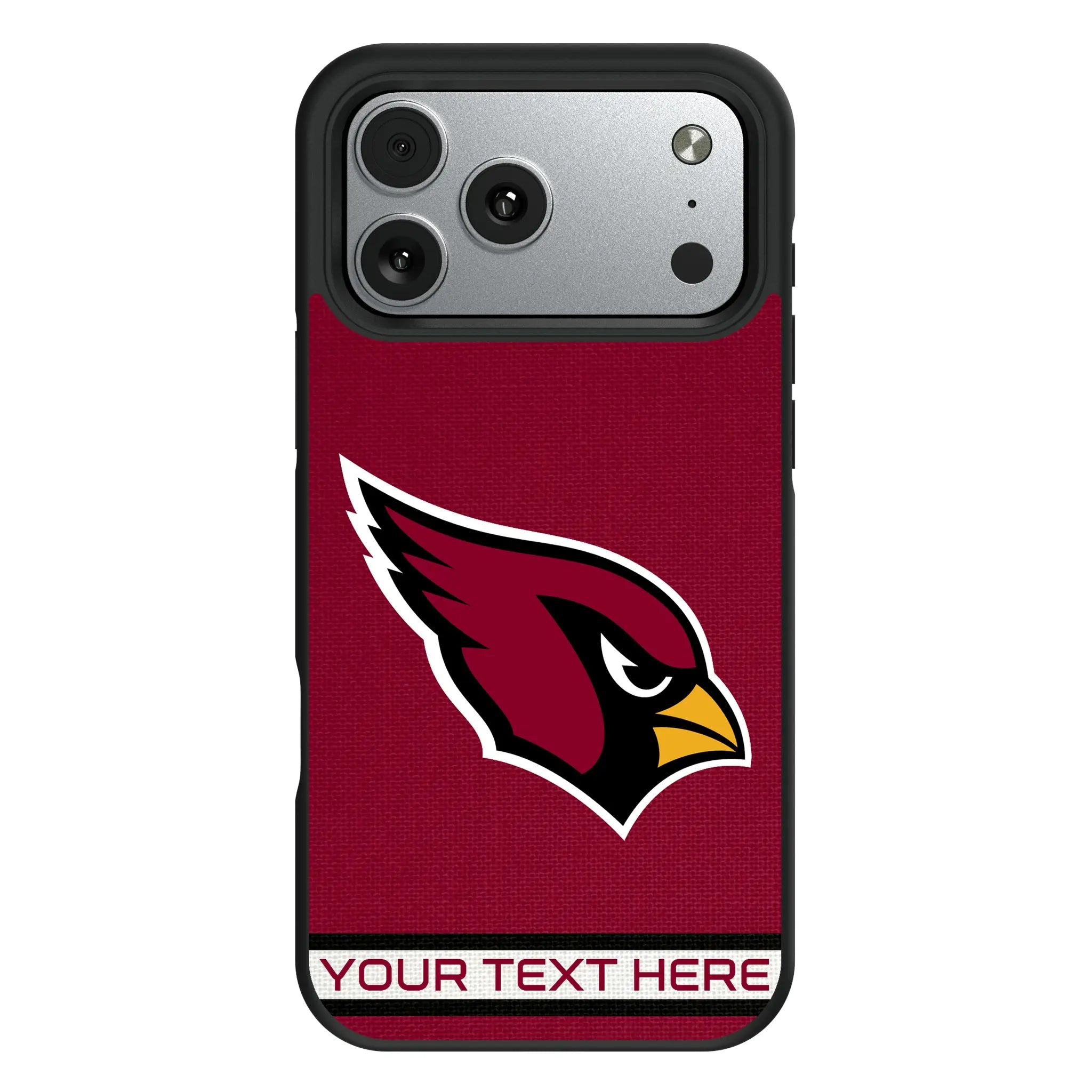 Arizona Cardinals Personalized Stripe iPhone Bump Phone Case for Apple iPhone#Device_iPhone 17 Pro Max