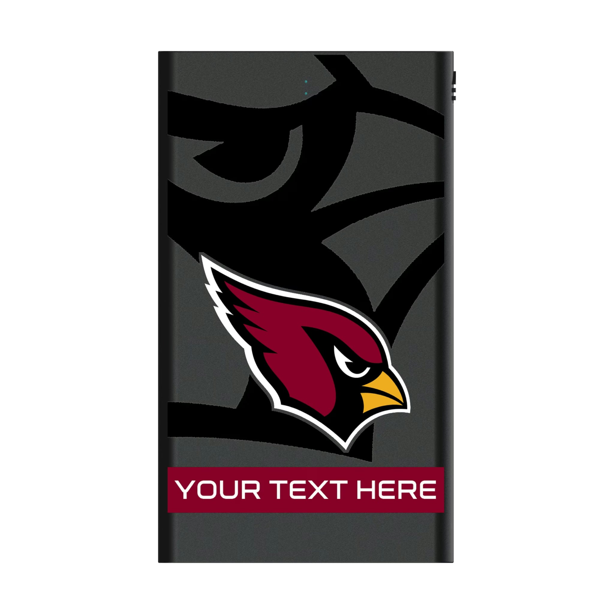 Arizona Cardinals Personalized Tilt 5000mAh Flat Powerbank
