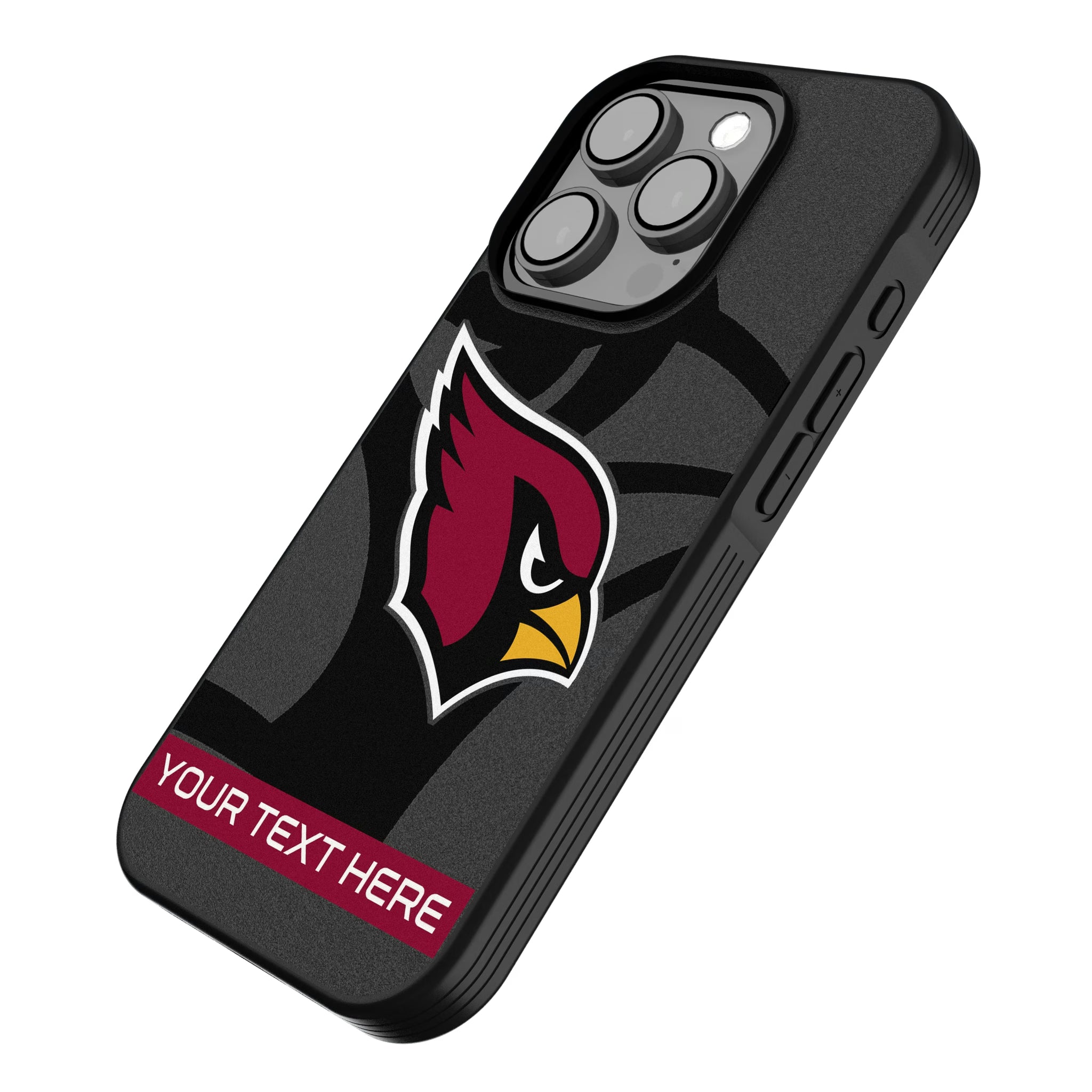 Arizona Cardinals Personalized Tilt iPhone Bump Phone Case for Apple iPhone - Isometric View