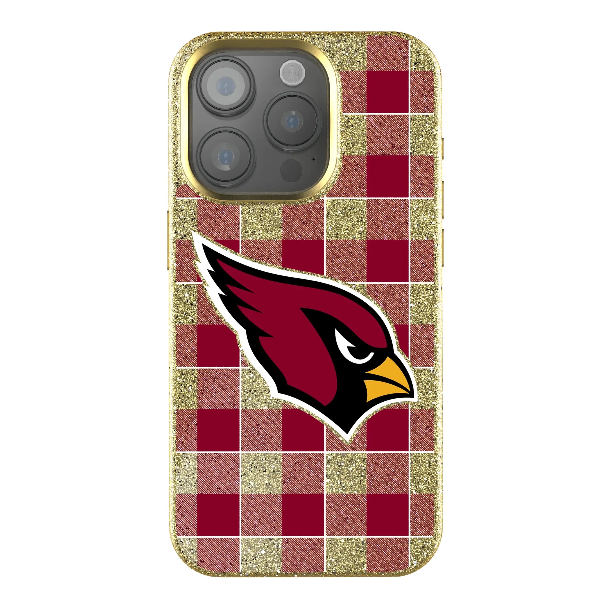 Arizona Cardinals Plaid iPhone Bling Phone Case for Apple iPhone