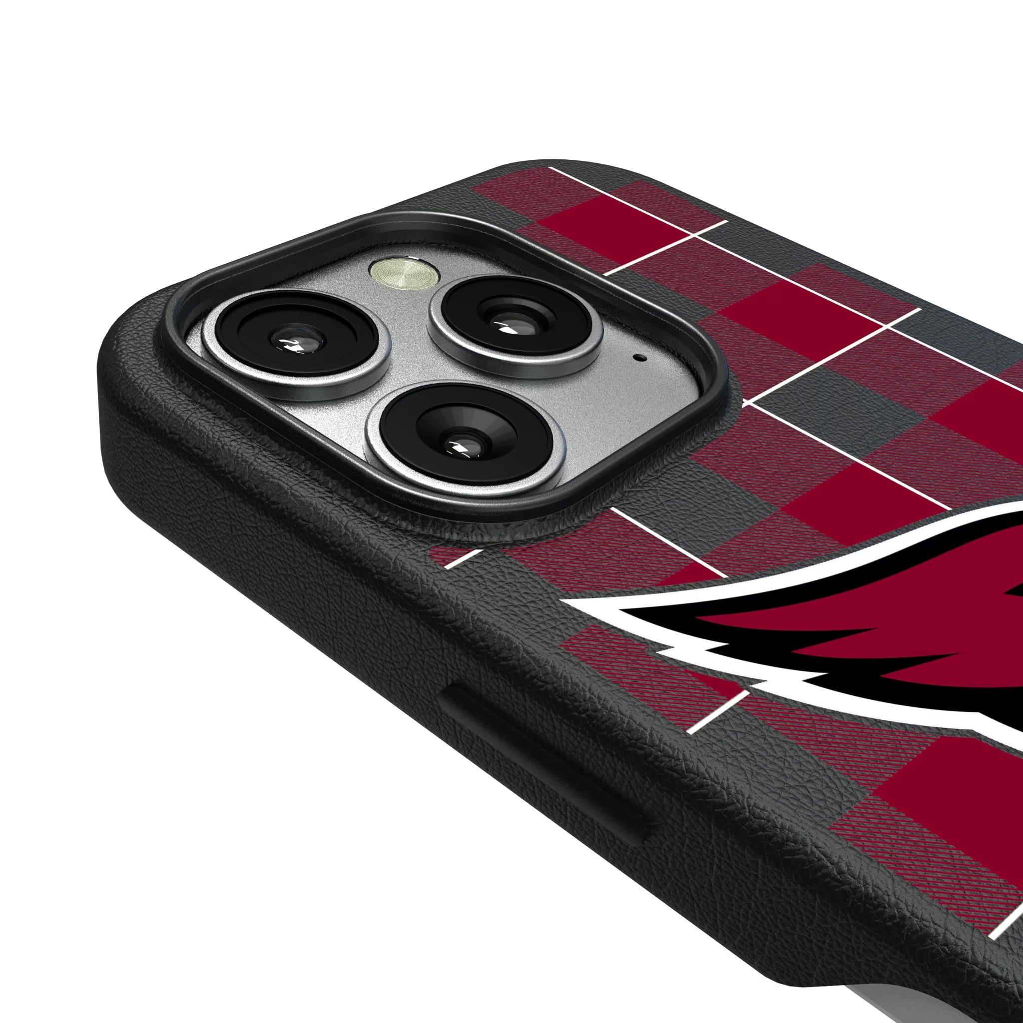 Arizona Cardinals Plaid iPhone MagSafe Compatible Phone Case for Apple iPhone - Detail