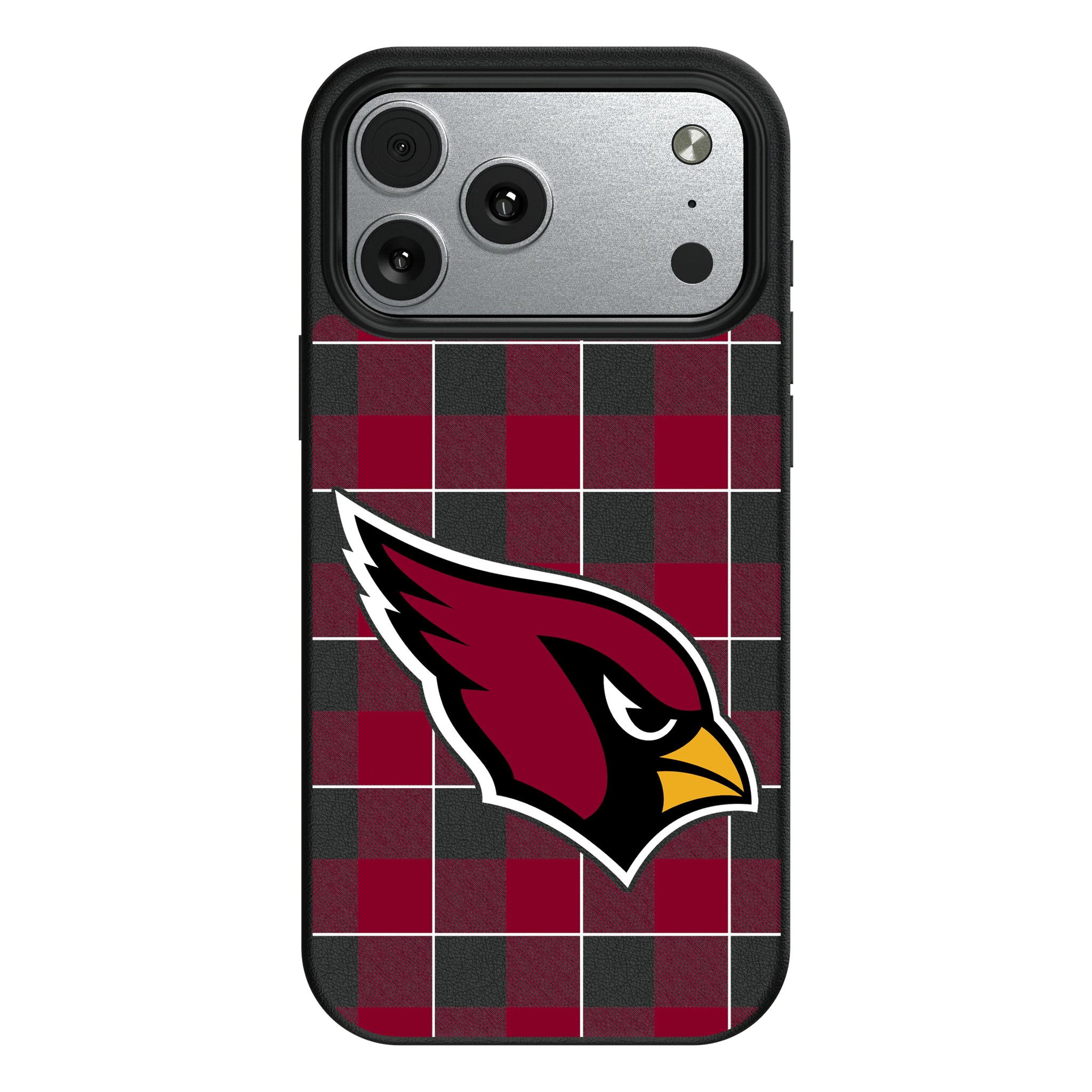 Arizona Cardinals Plaid iPhone MagSafe Compatible Phone Case for Apple iPhone#Device_iPhone 17 Pro Max