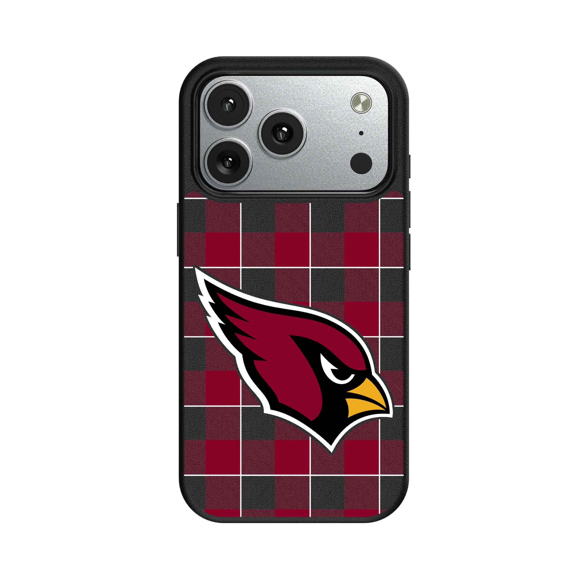 Arizona Cardinals Plaid iPhone MagSafe Compatible Phone Case for Apple iPhone#Device_iPhone 17 Pro