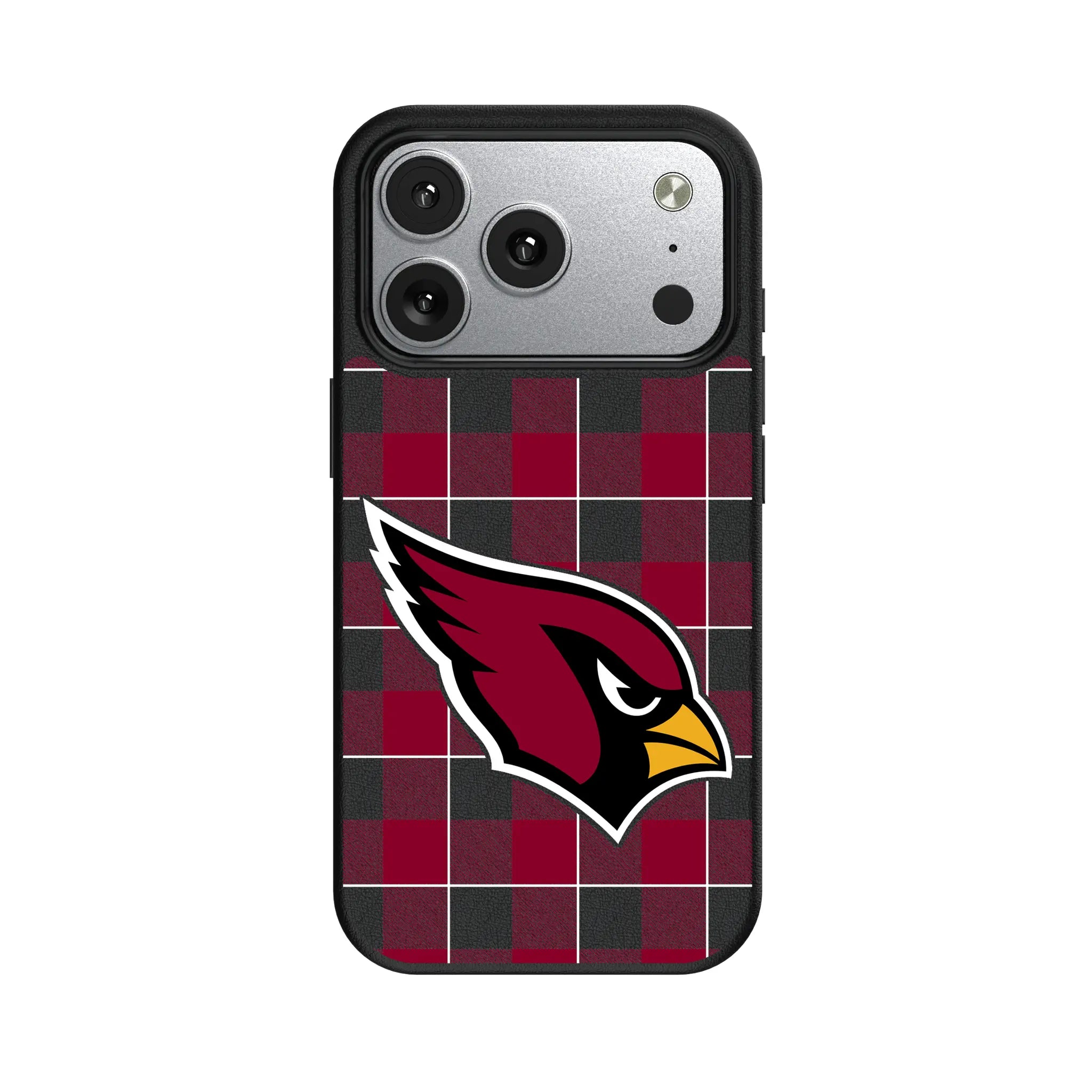 Arizona Cardinals Plaid iPhone MagSafe Compatible Phone Case for Apple iPhone#Device_iPhone 17 Pro