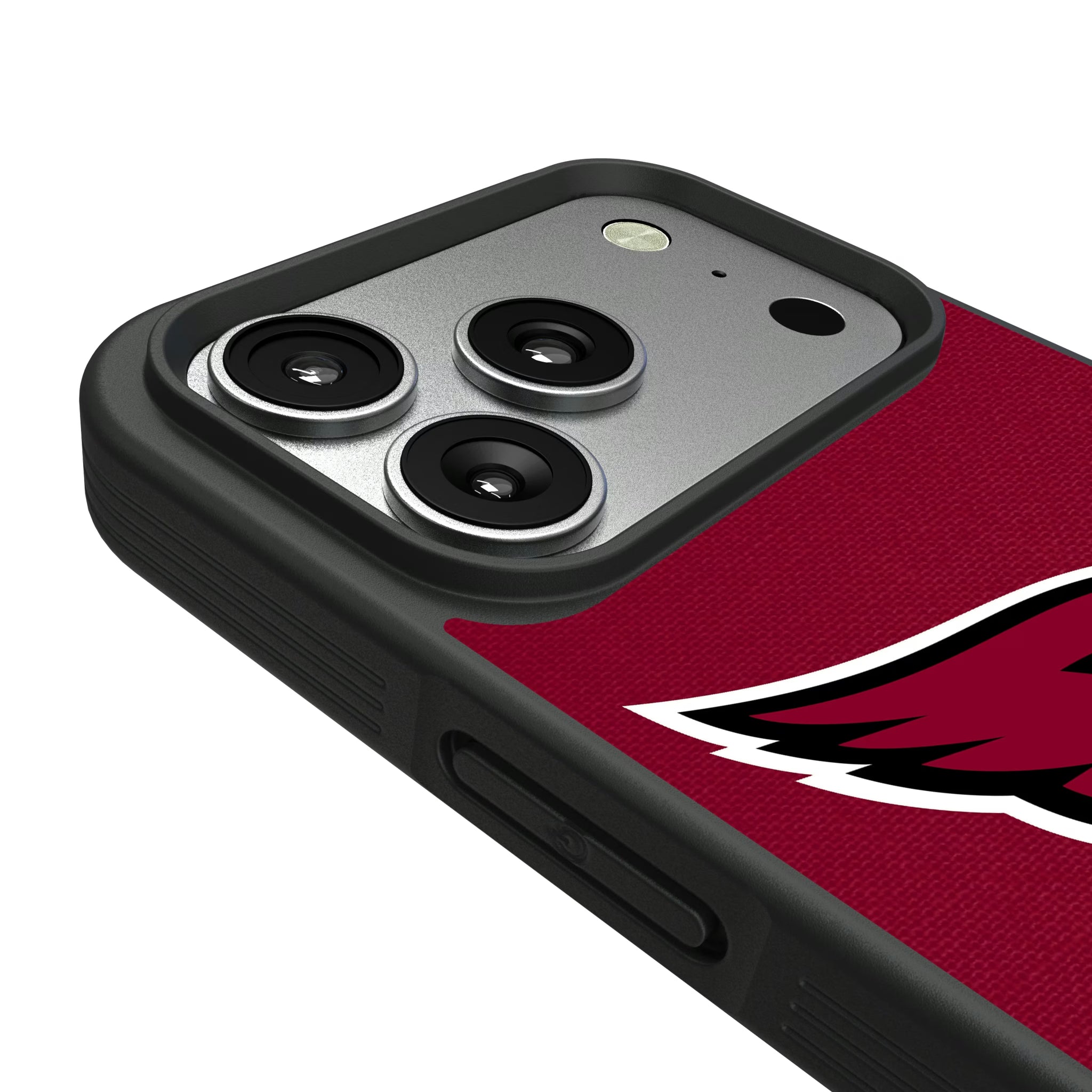 Arizona Cardinals Stripe iPhone Bump Phone Case for Apple iPhone - Detail#Device_iPhone 17 Pro