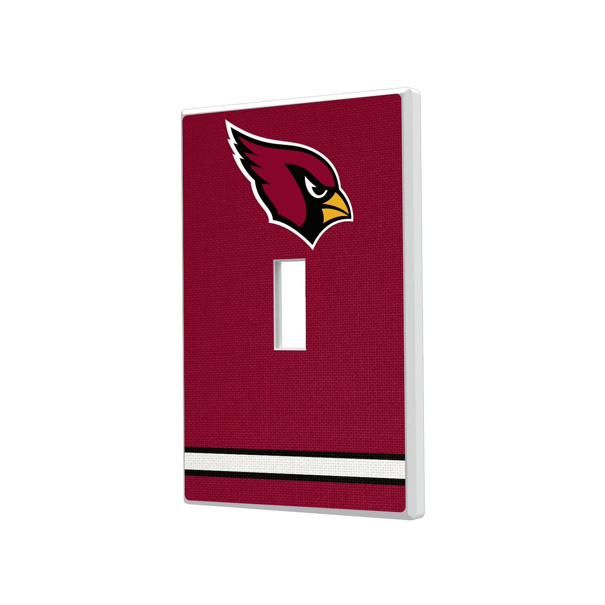 Arizona Cardinals Stripe Hidden-Screw Light Switch Plate#Style_Single Toggle