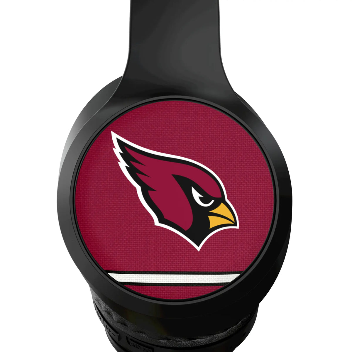 Arizona Cardinals Stripe Wireless Over-Ear Headphones With Case - Detail