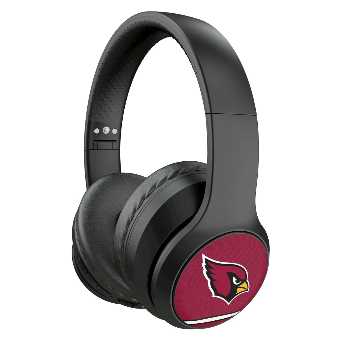 Arizona Cardinals Stripe Wireless Over-Ear Headphones With Case