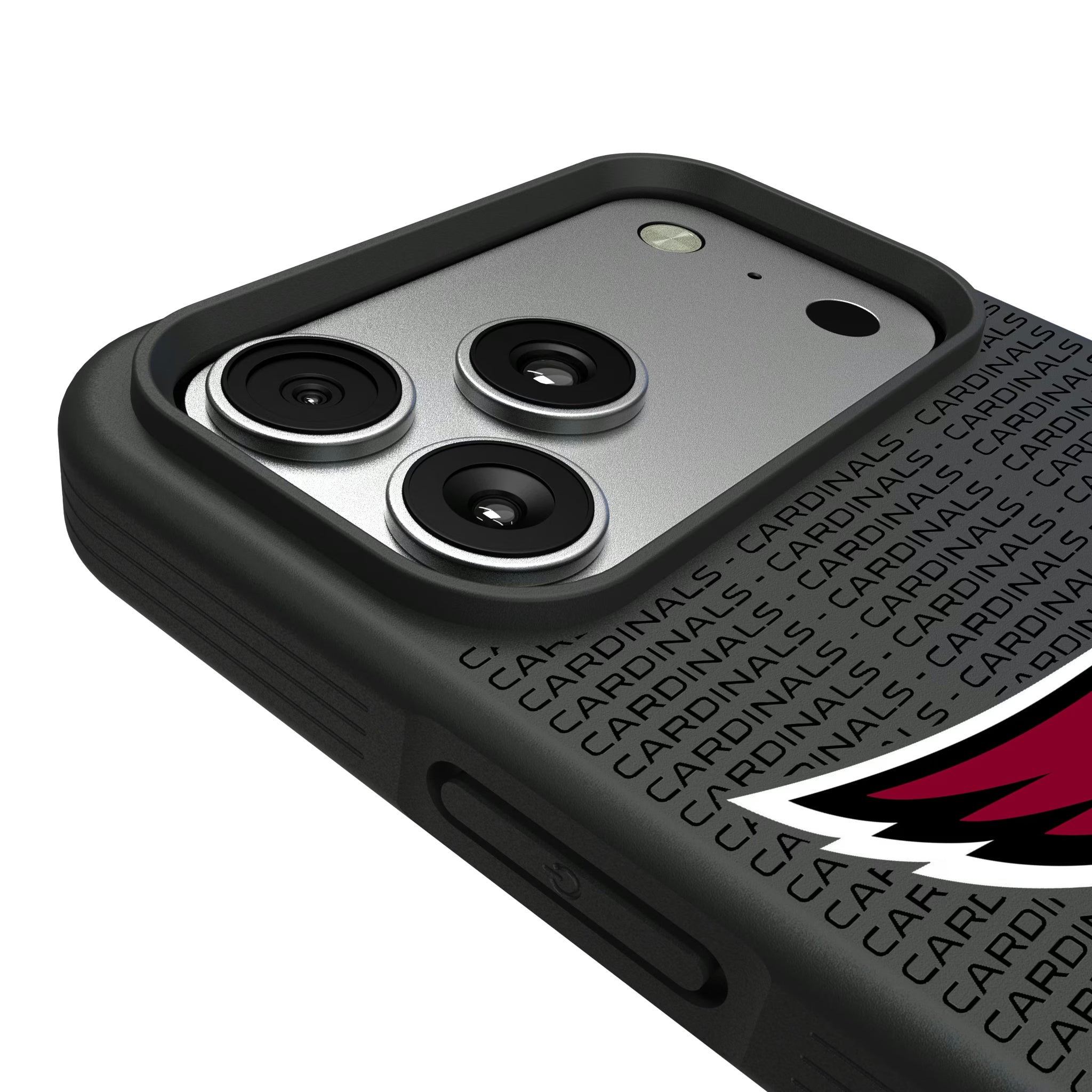 Arizona Cardinals Text Backdrop iPhone Bump Phone Case for Apple iPhone - Detail#Device_iPhone 17 Pro Max