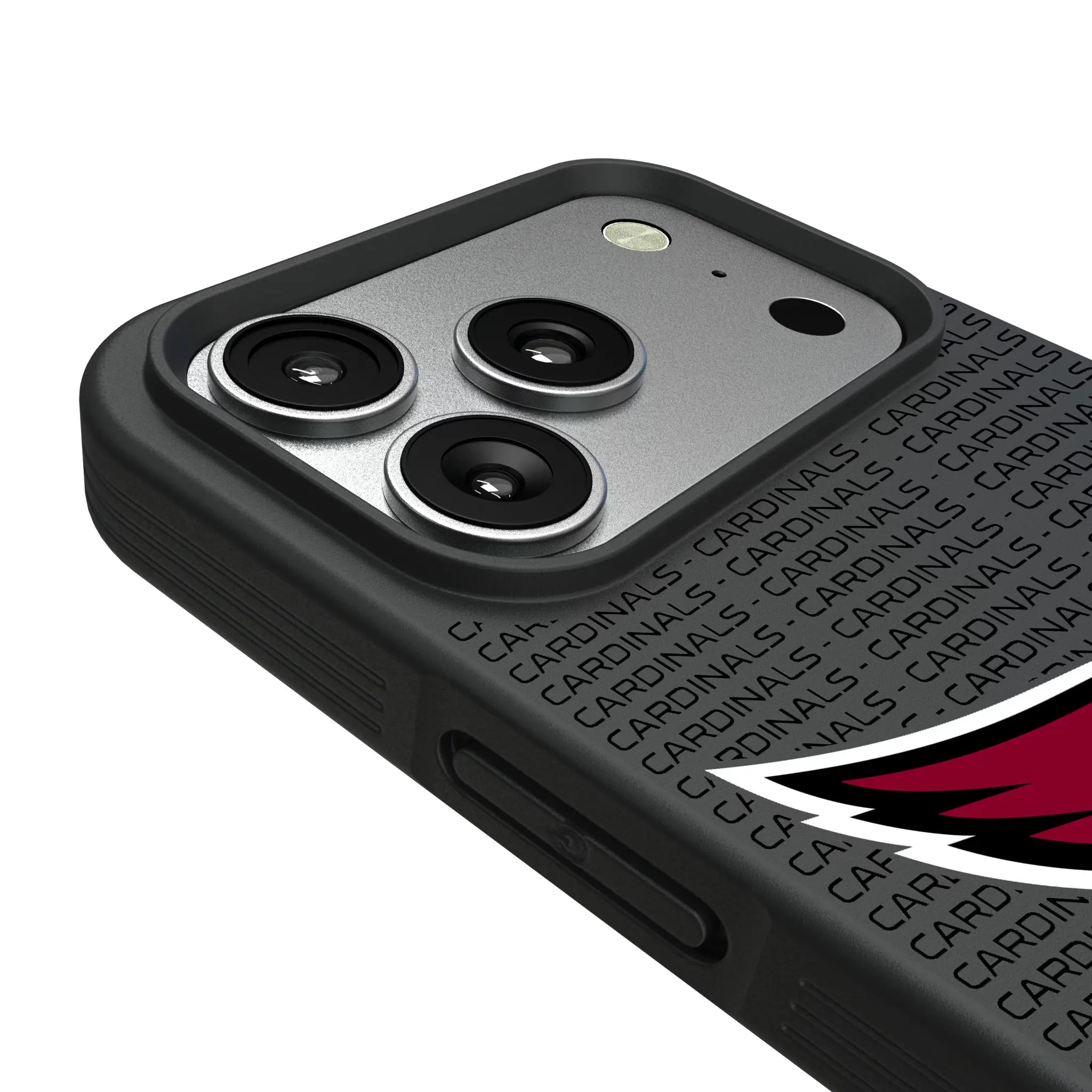 Arizona Cardinals Text Backdrop iPhone Bump Phone Case for Apple iPhone - Detail#Device_iPhone 17 Pro
