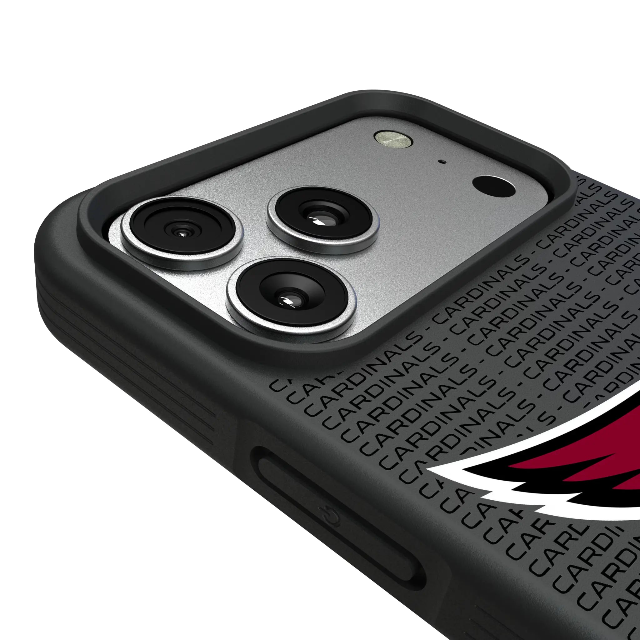 Arizona Cardinals Text Backdrop iPhone Bump Phone Case for Apple iPhone - Detail#Device_iPhone 17 Pro Max