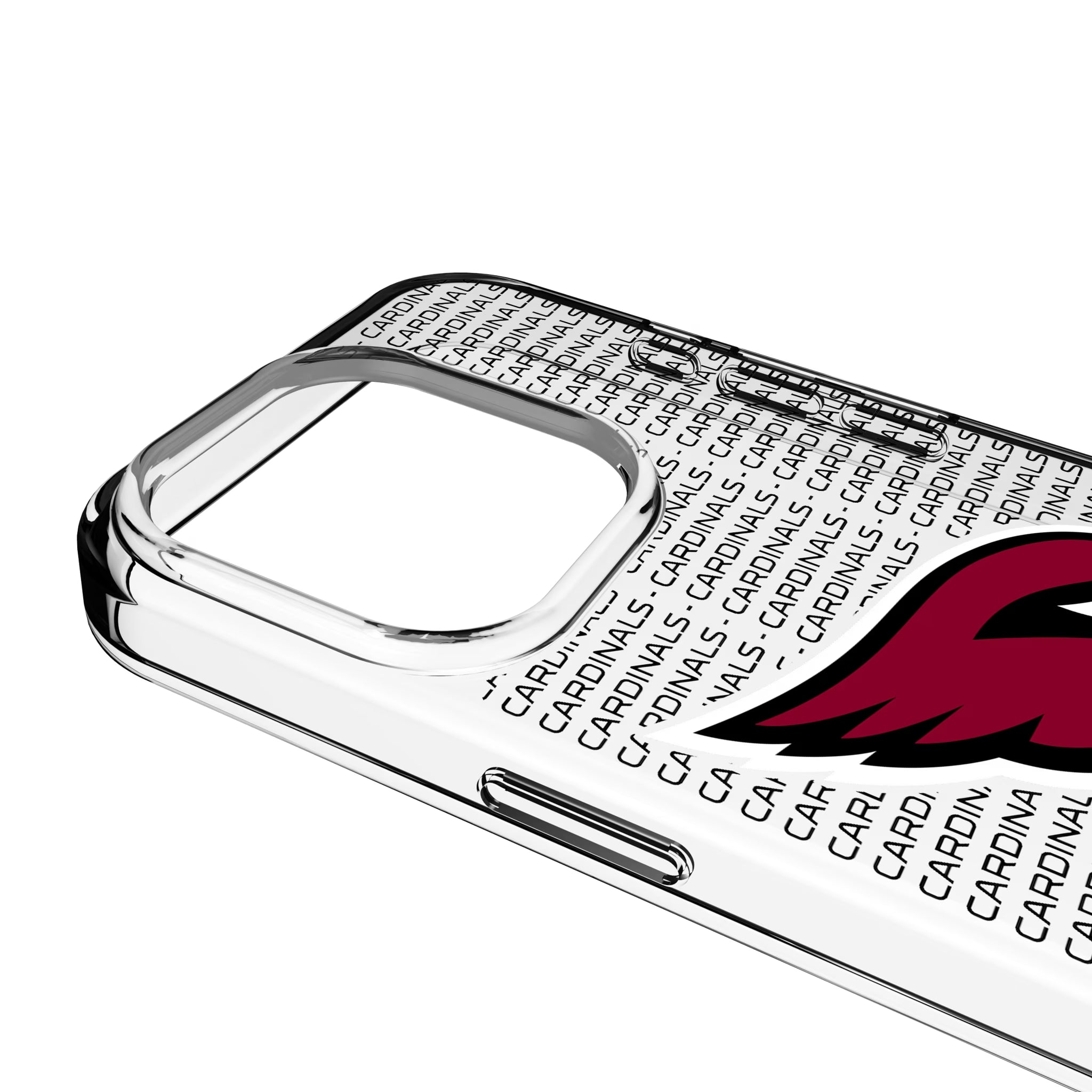 Arizona Cardinals Text Backdrop iPhone Clear Phone Case for Apple iPhone - Detail