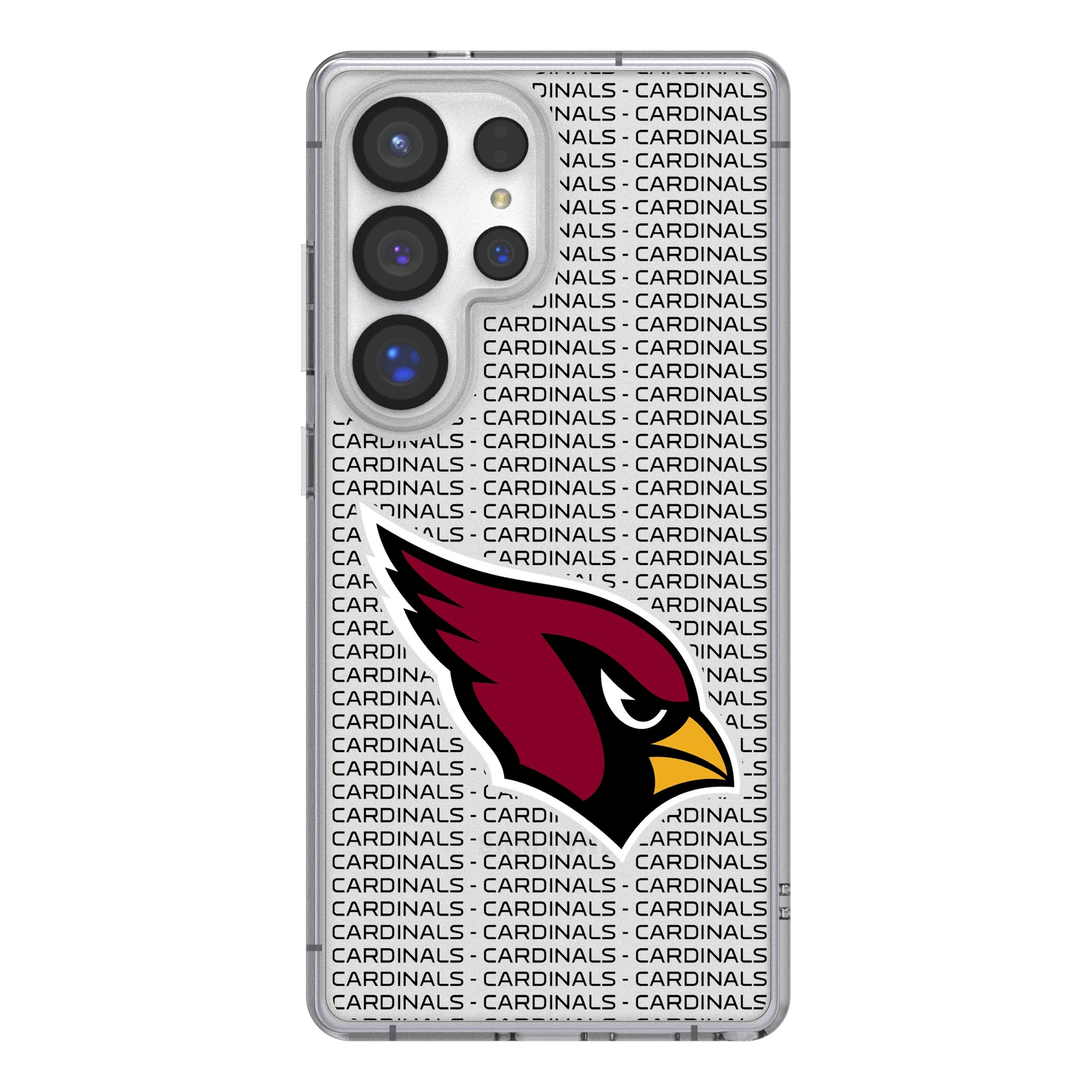 Arizona Cardinals Text Backdrop Galaxy Clear Phone Case for Samsung Galaxy