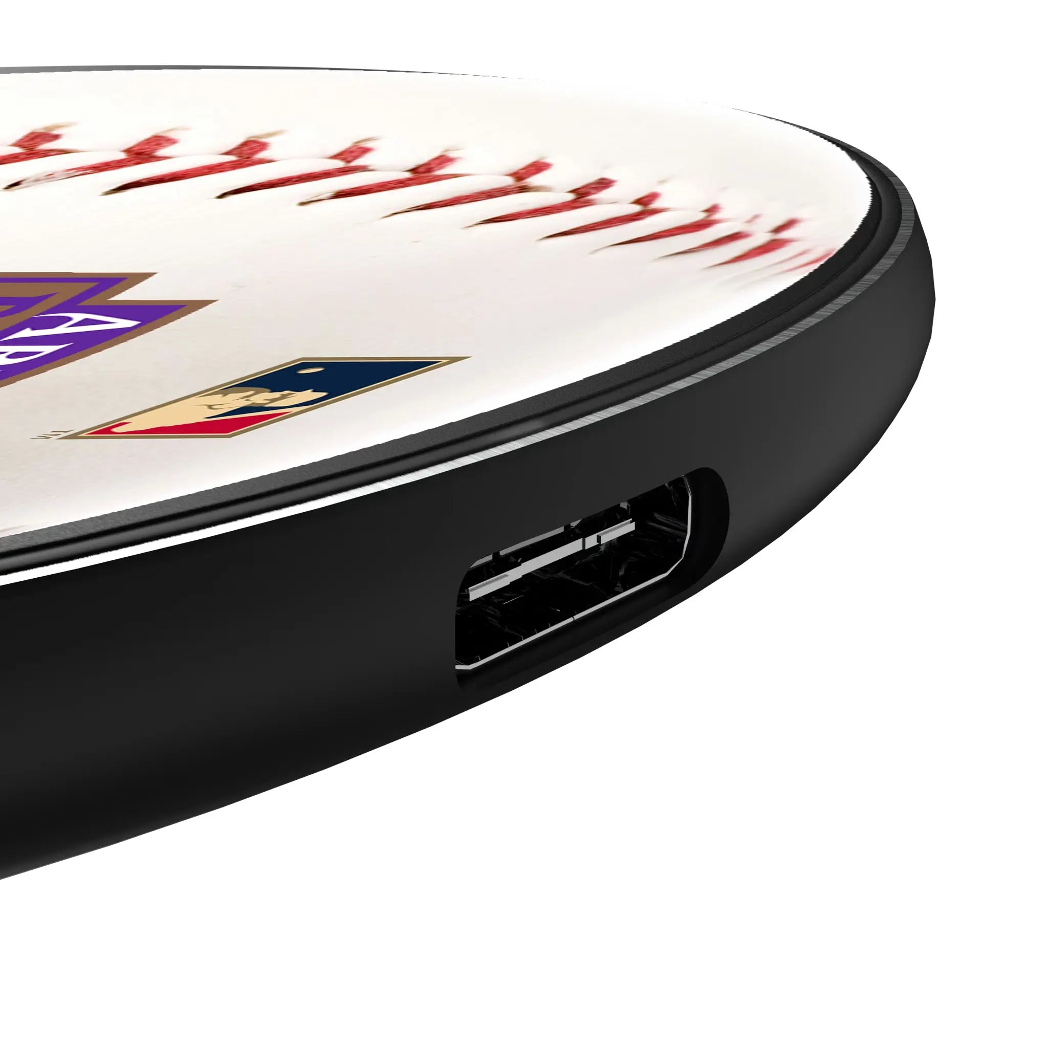 Arizona Diamondbacks 1999-2006 - Cooperstown Collection Baseball 15-Watt Wireless Charger - Detail