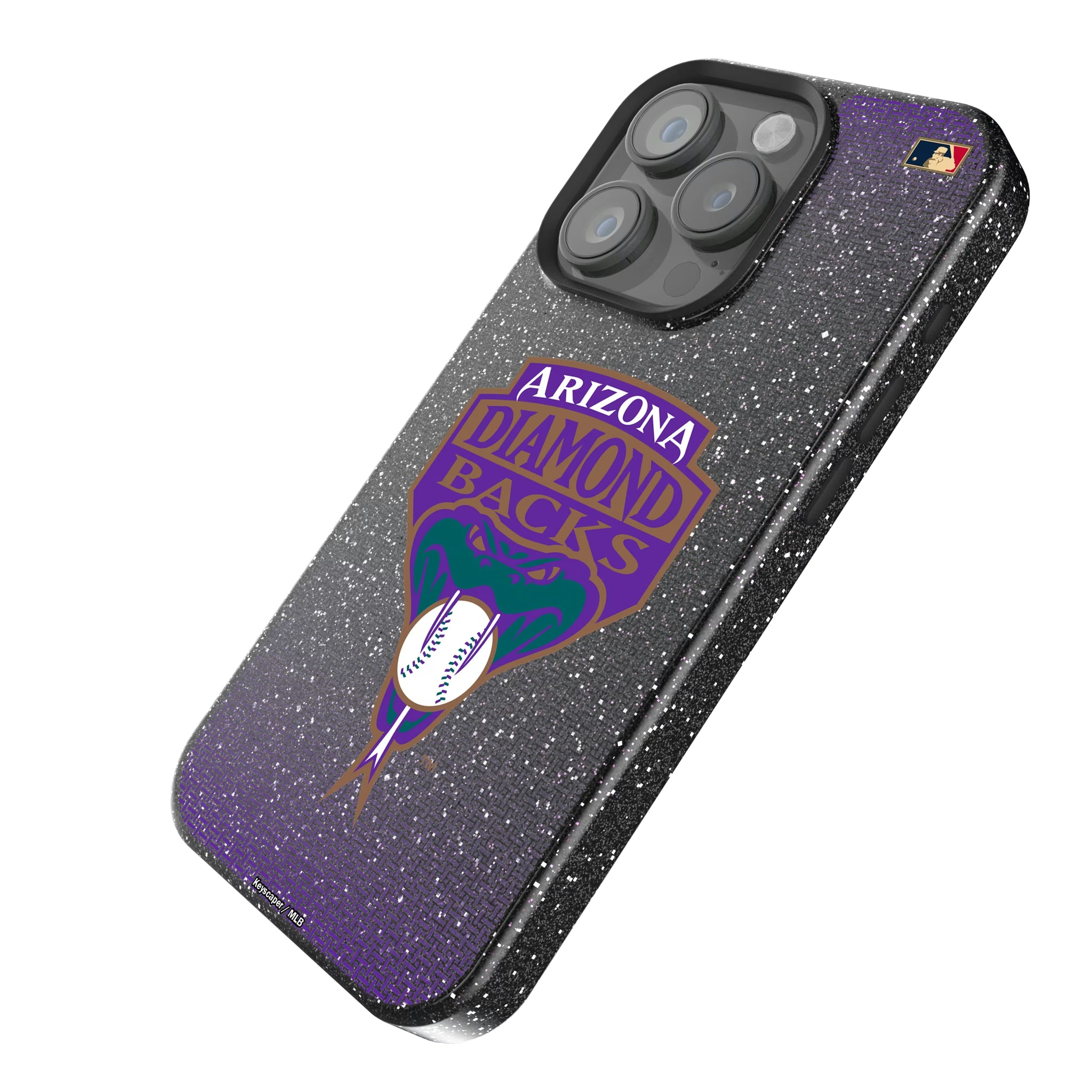 Arizona Diamondbacks 1999-2006 - Cooperstown Collection Linen iPhone Bling Phone Case for Apple iPhone - Isometric View