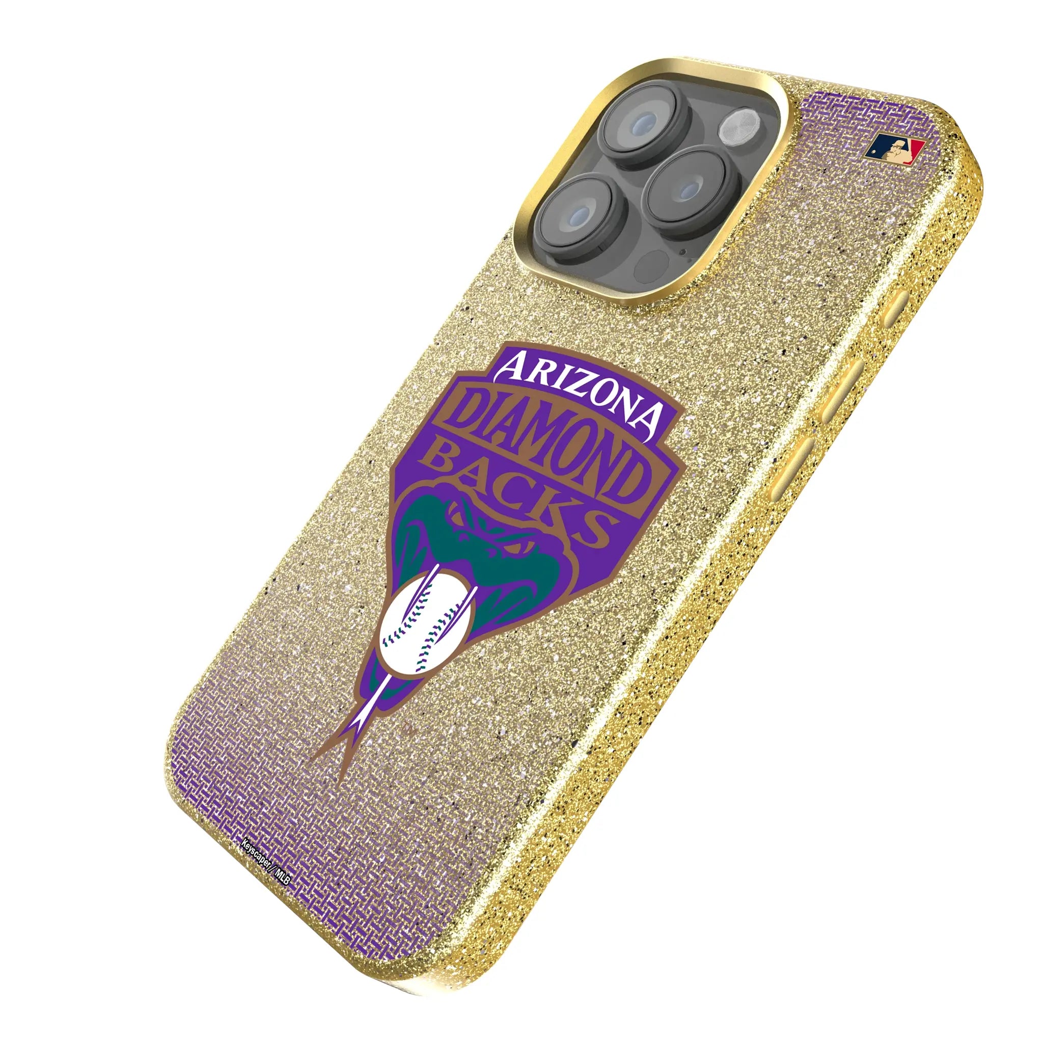 Arizona Diamondbacks 1999-2006 - Cooperstown Collection Linen iPhone Bling Phone Case for Apple iPhone - Isometric View