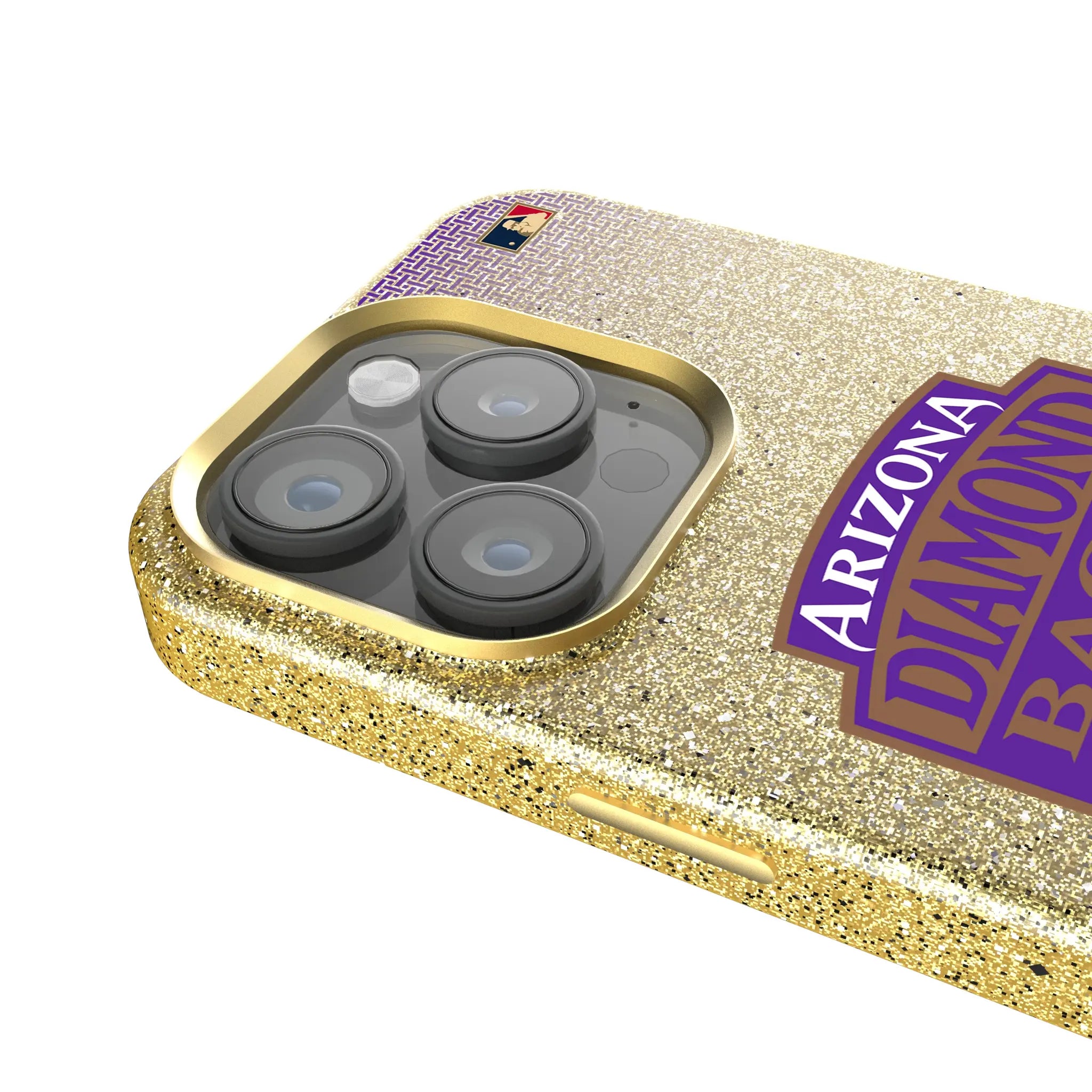 Arizona Diamondbacks 1999-2006 - Cooperstown Collection Linen iPhone Bling Phone Case for Apple iPhone - Detail