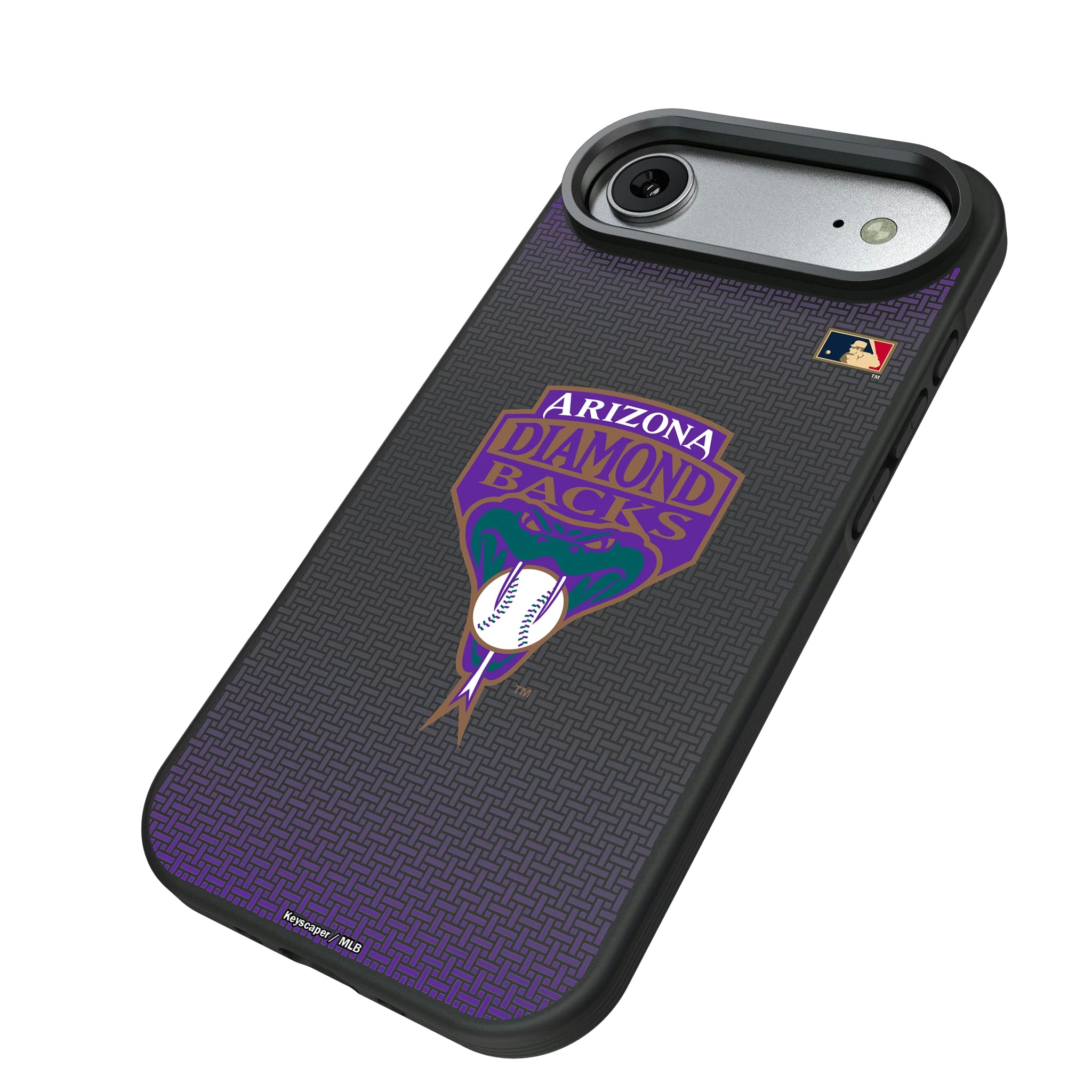Arizona Diamondbacks 1999-2006 - Cooperstown Collection Linen iPhone Bump Phone Case for Apple iPhone - Isometric View#Device_iPhone Air