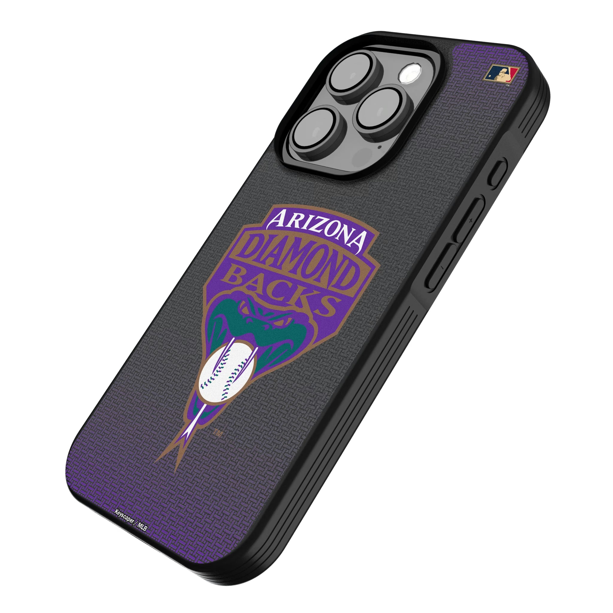 Arizona Diamondbacks 1999-2006 - Cooperstown Collection Linen iPhone Bump Phone Case for Apple iPhone - Isometric View