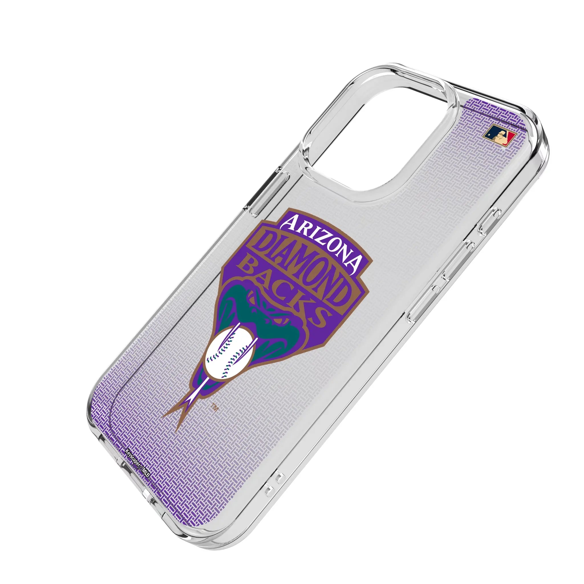 Arizona Diamondbacks 1999-2006 - Cooperstown Collection Linen iPhone Clear Phone Case for Apple iPhone - Isometric View