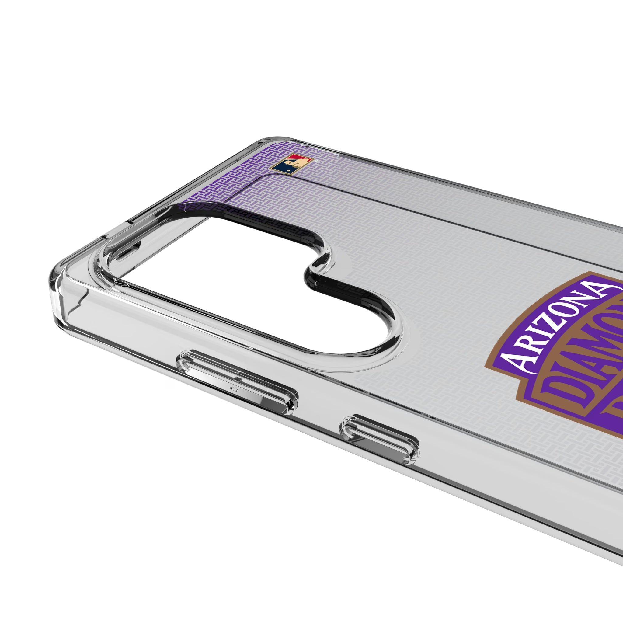 Arizona Diamondbacks 1999-2006 - Cooperstown Collection Linen Galaxy Clear Phone Case for Samsung Galaxy - Detail