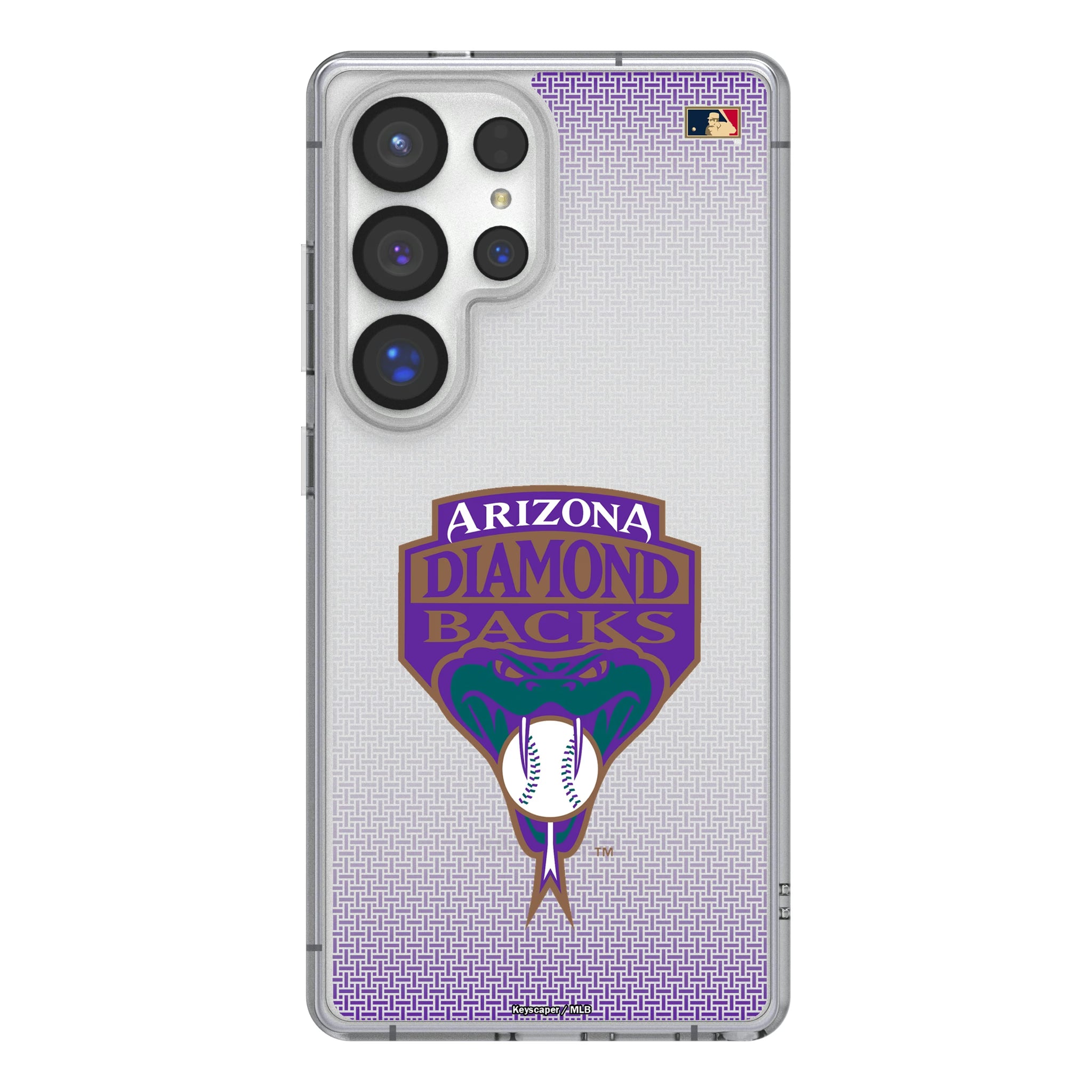 Arizona Diamondbacks 1999-2006 - Cooperstown Collection Linen Galaxy Clear Phone Case for Samsung Galaxy