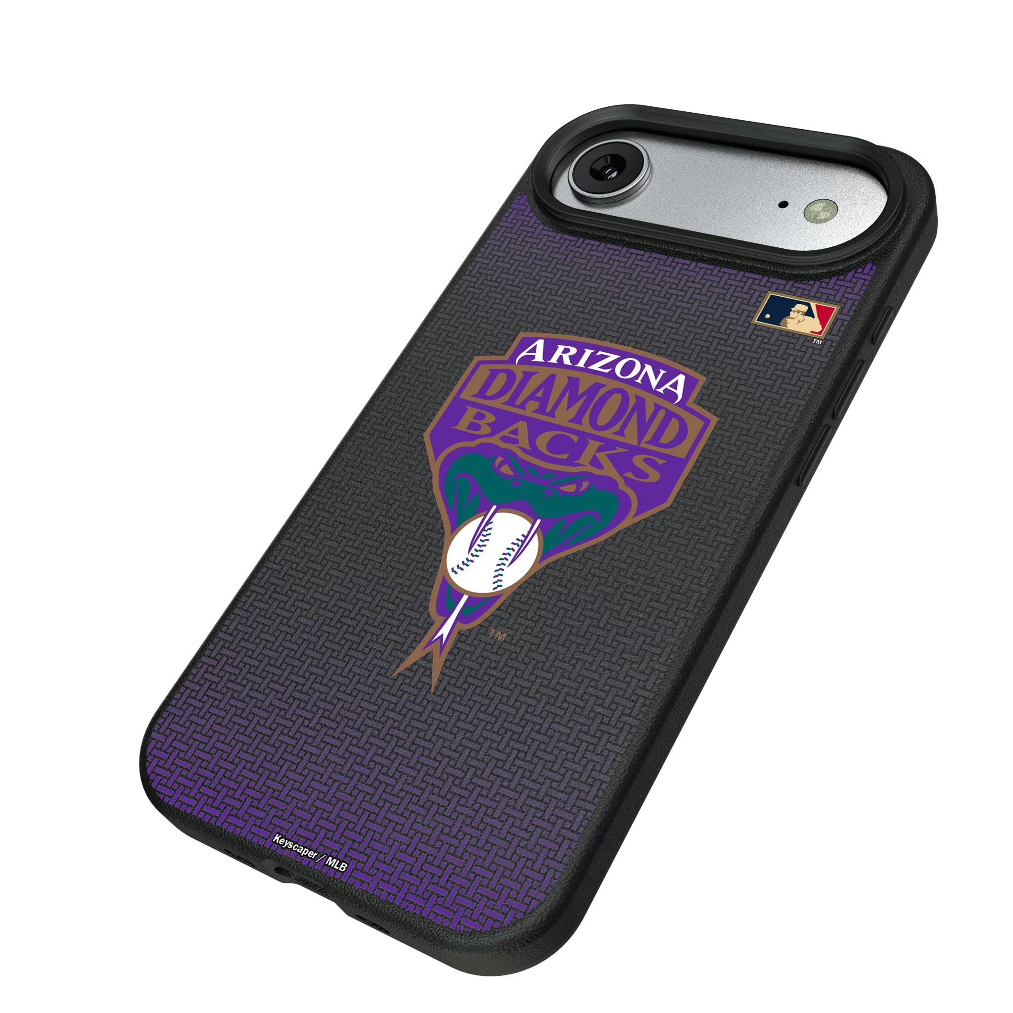 Arizona Diamondbacks 1999-2006 - Cooperstown Collection Linen iPhone MagSafe Compatible Phone Case for Apple iPhone - Isometric View#Device_iPhone Air