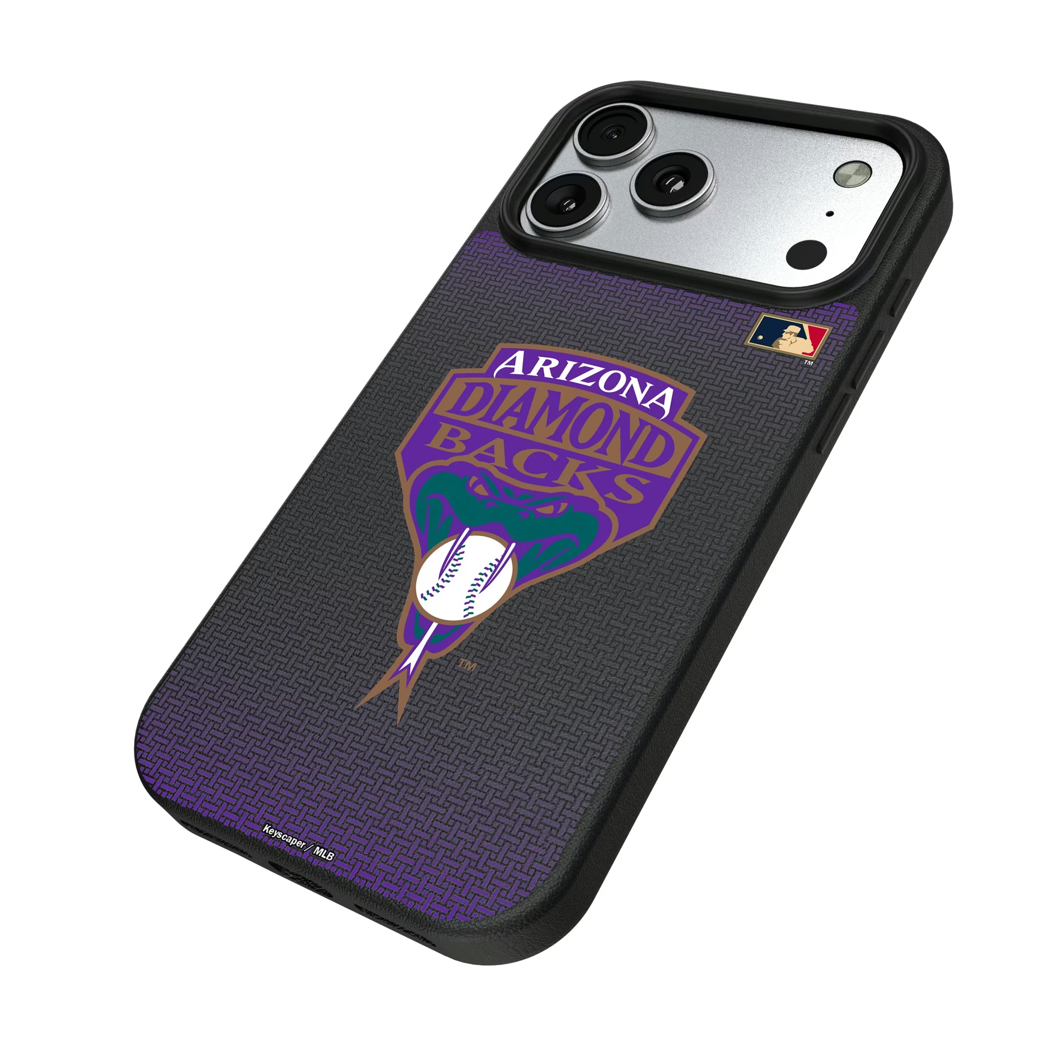 Arizona Diamondbacks 1999-2006 - Cooperstown Collection Linen iPhone MagSafe Compatible Phone Case for Apple iPhone - Isometric View#Device_iPhone 17 Pro Max
