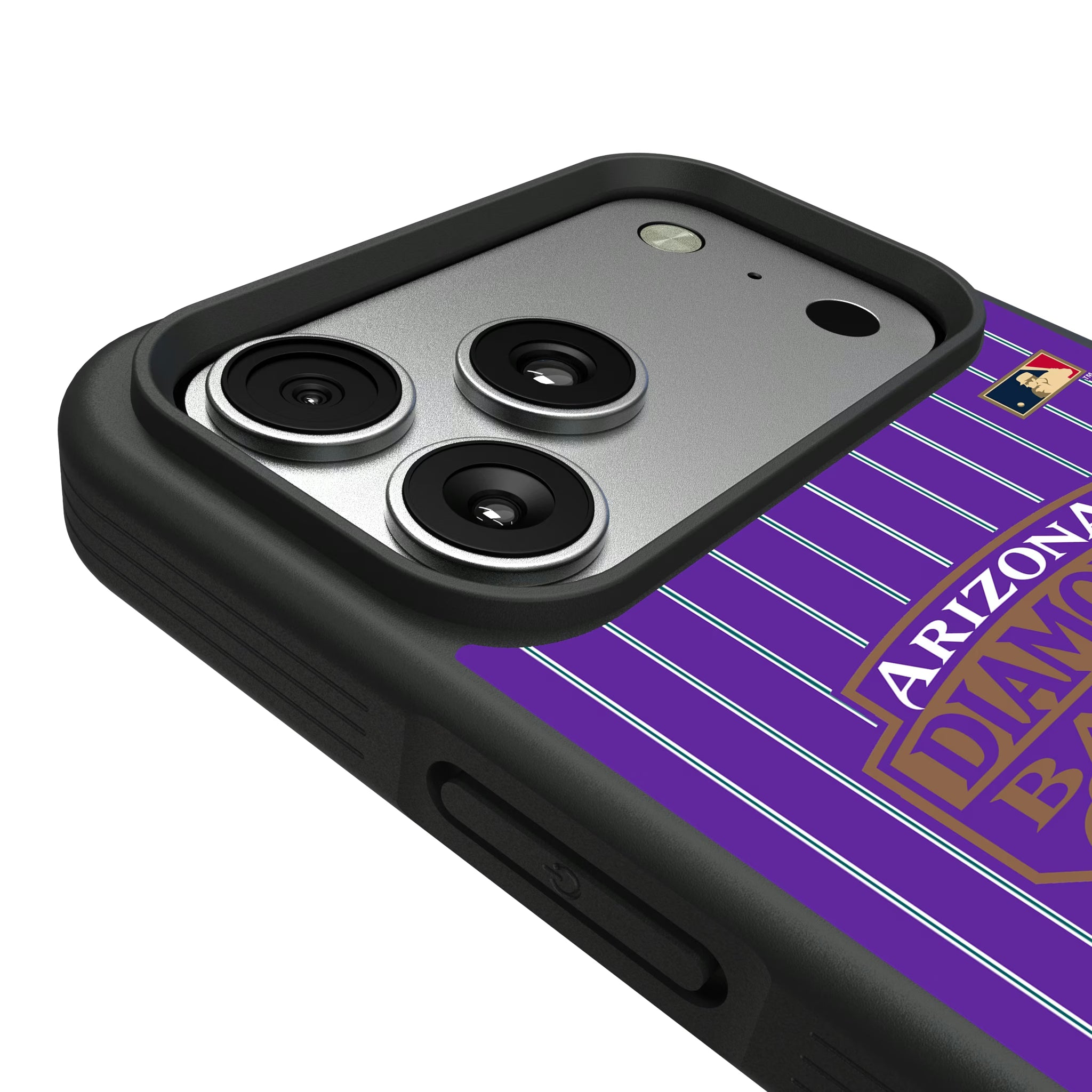 Arizona Diamondbacks 1999-2006 - Cooperstown Collection Pinstripe iPhone Bump Phone Case for Apple iPhone - Detail#Device_iPhone 17 Pro Max