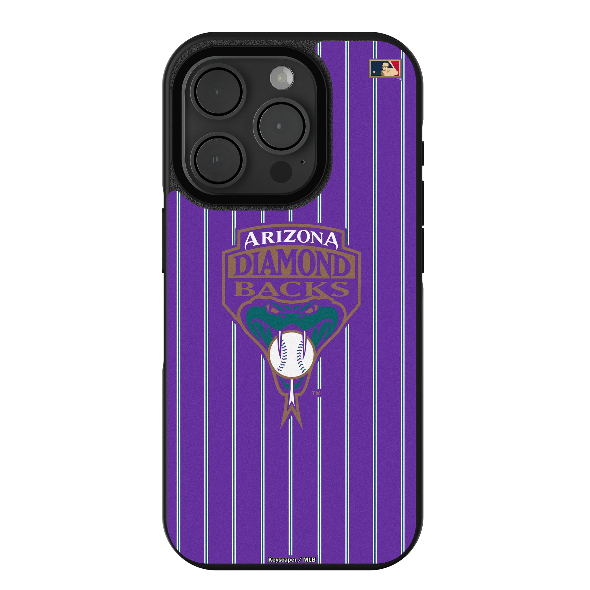 Arizona Diamondbacks 1999-2006 - Cooperstown Collection Pinstripe iPhone Bump Phone Case for Apple iPhone