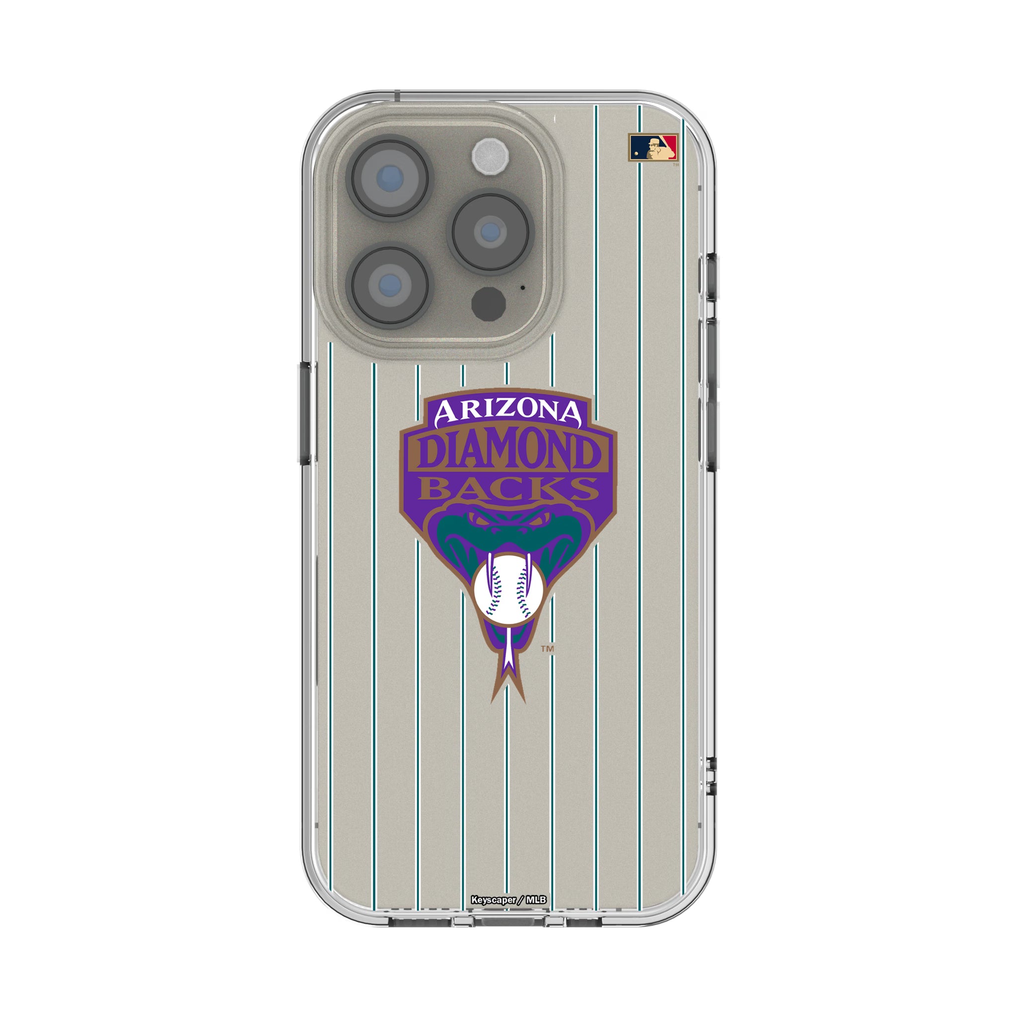 Arizona Diamondbacks 1999-2006 - Cooperstown Collection Pinstripe iPhone Clear Phone Case for Apple iPhone