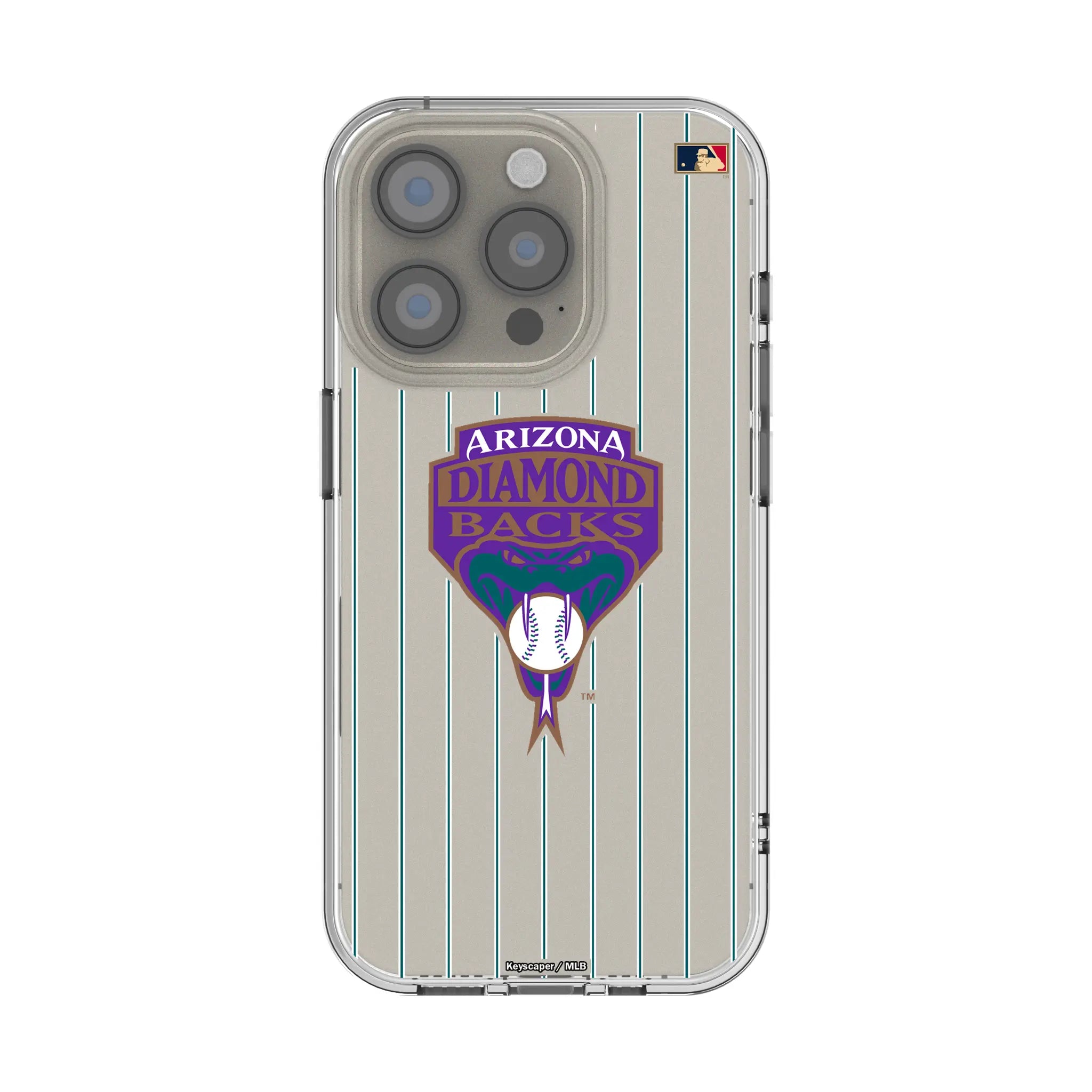 Arizona Diamondbacks 1999-2006 - Cooperstown Collection Pinstripe iPhone Clear Phone Case for Apple iPhone