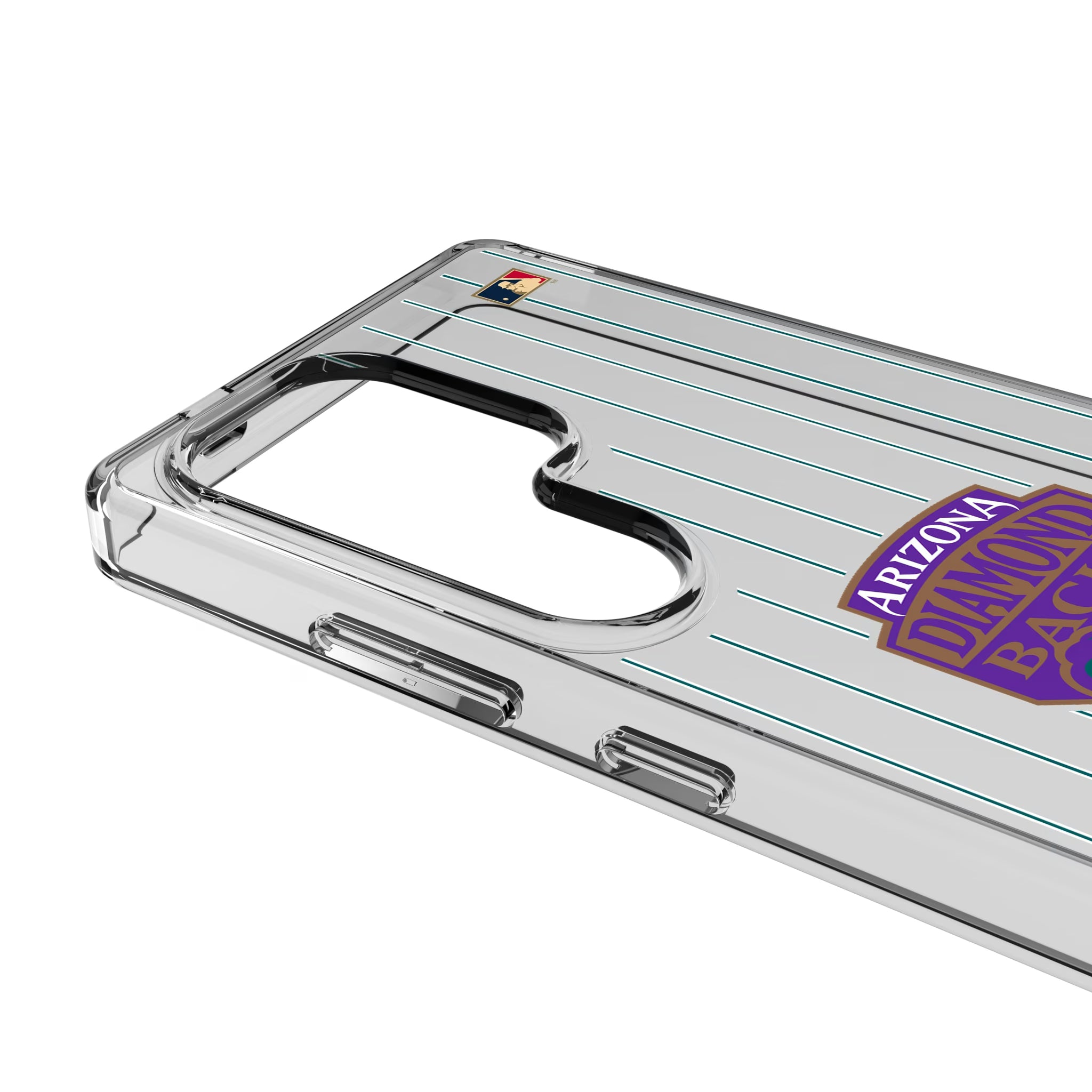Arizona Diamondbacks 1999-2006 - Cooperstown Collection Pinstripe Galaxy Clear Phone Case for Samsung Galaxy - Detail