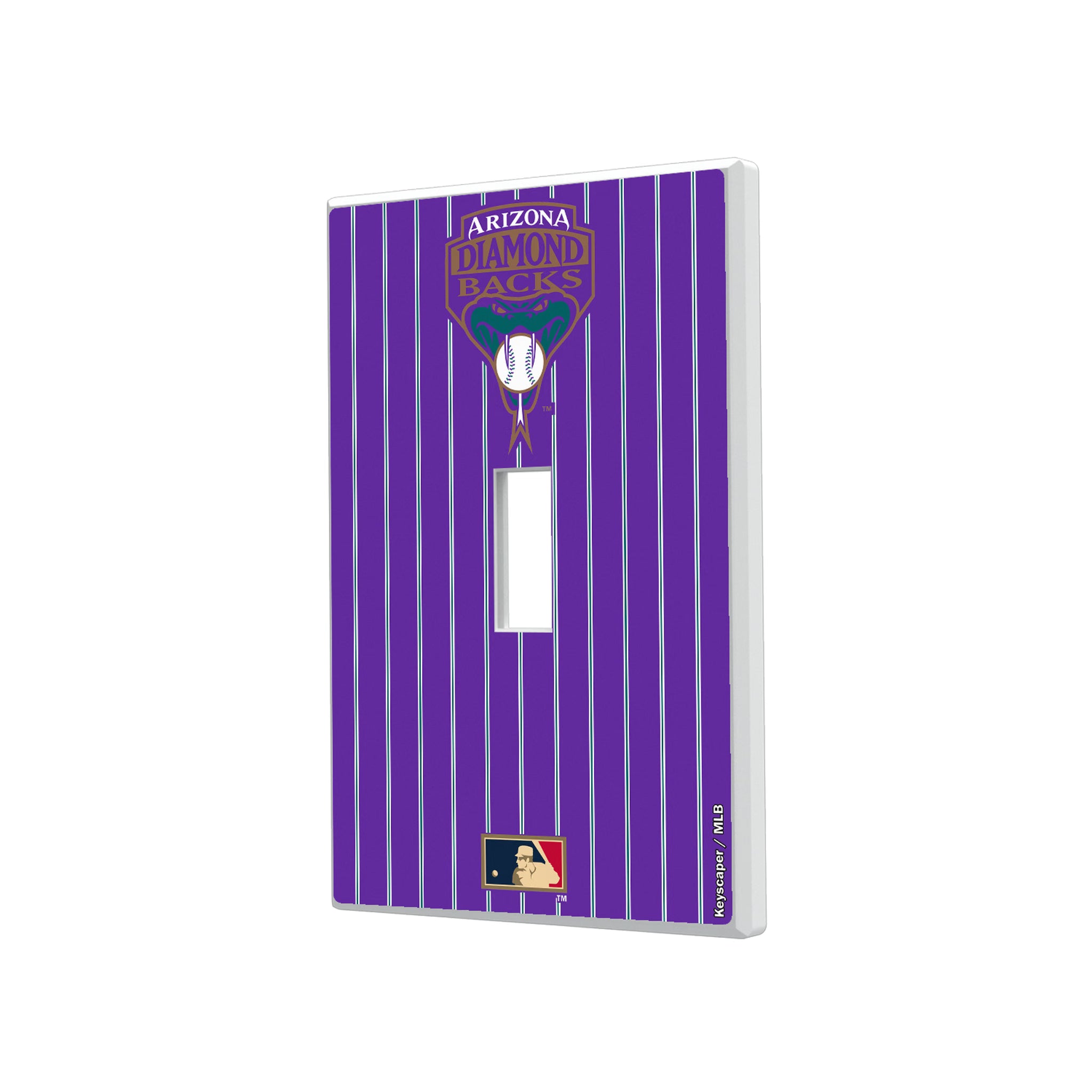 Arizona Diamondbacks 1999-2006 - Cooperstown Collection Pinstripe Hidden-Screw Light Switch Plate#Style_Single Toggle